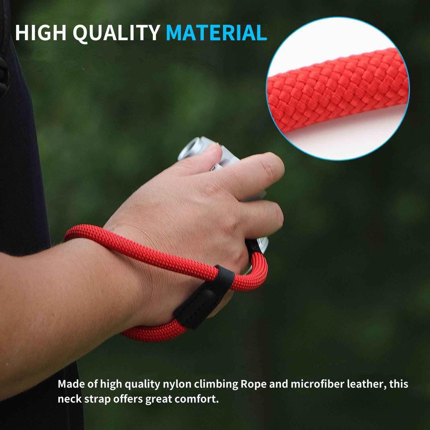 Keabroir X-T5 X-T30 X-T20 X-T4 X-T3 A6700 A6600 A6500 A6400 A6300 A6100 A6000 Camera Wrist Hand Strap Nylon Lanyard