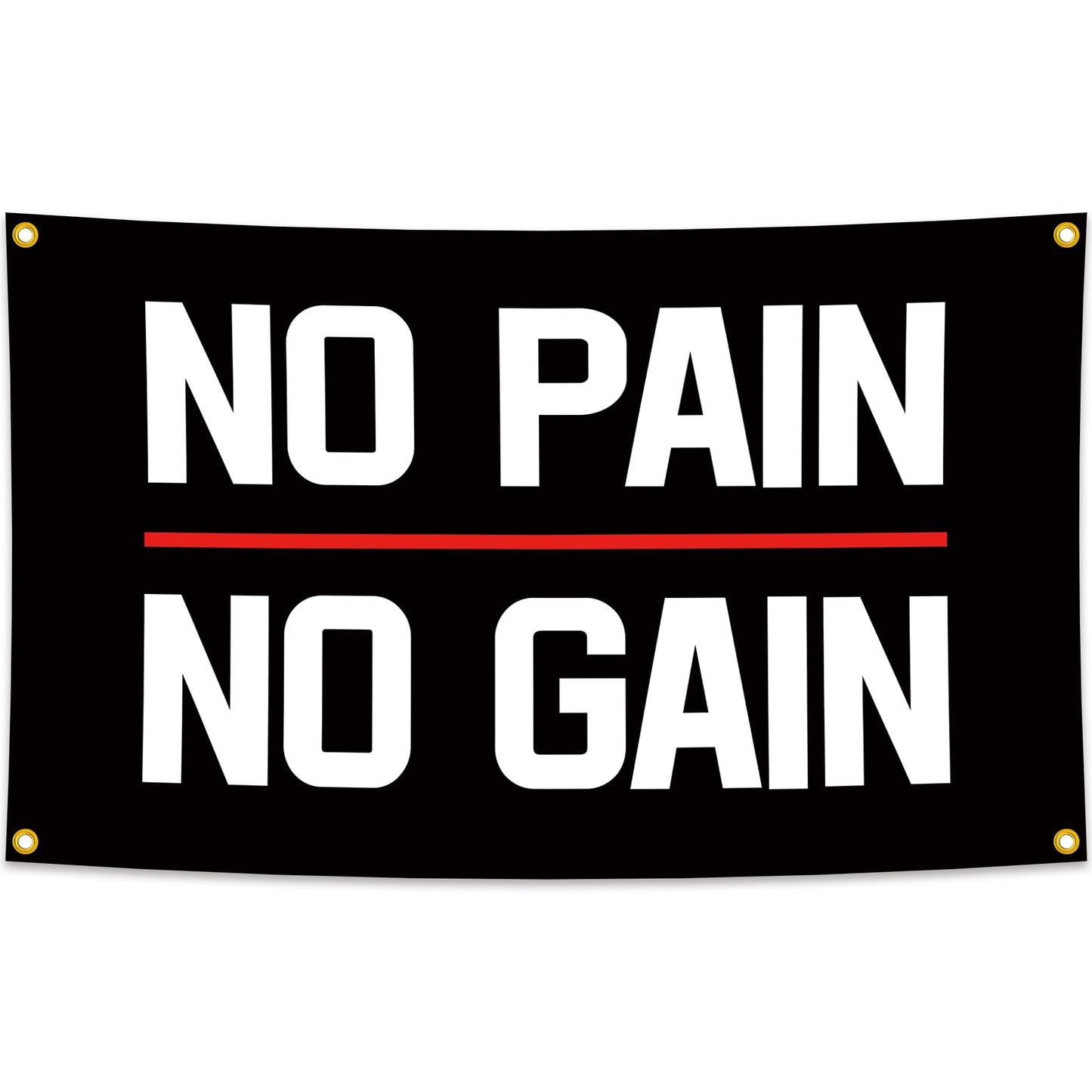 Eudaedom Fitness Gift for Bodybuilders - Easy to Hang Inspirational Gym Banner, Motivational Workout Tapestry Wall Decor for Home Gym Garage Man Cave Office, 5x3 FT, Durable & Fade-Resistant
