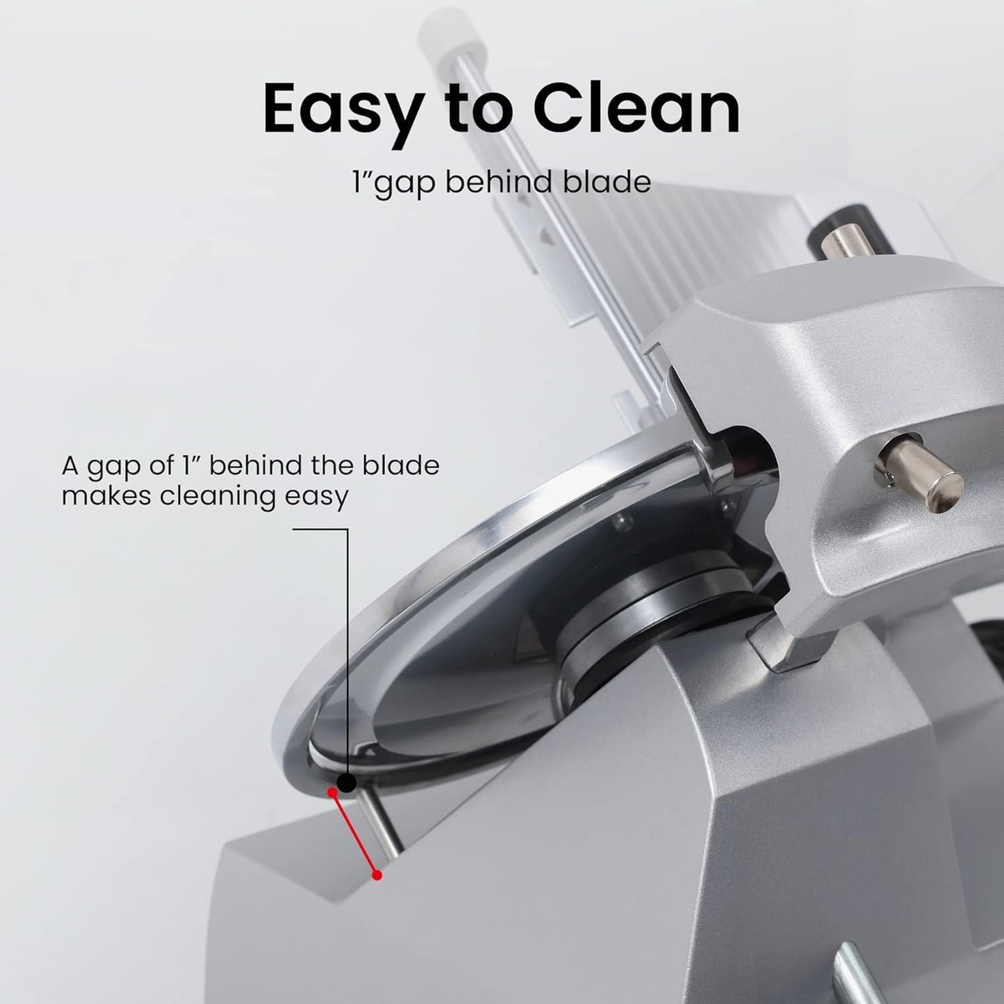 Valley Sportsman 8" Electric Meat Slicer, Commercial Meat Slicer with 1/4 HP, Italian Carbon Steel Blade, Ham Slicer with Adjustable Slicing Thickness for Semi-frozen Meat, Cheese, Deli