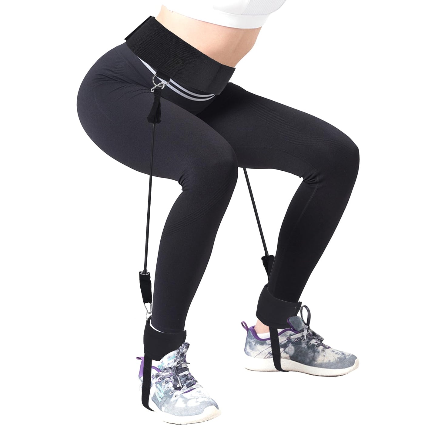 Selacca Vertical Jump Trainer, Jump Trainer Leg Strength Resistance Bands, Jumping Trainer for Basketball Triple Jump Football Volleyball Training Provide