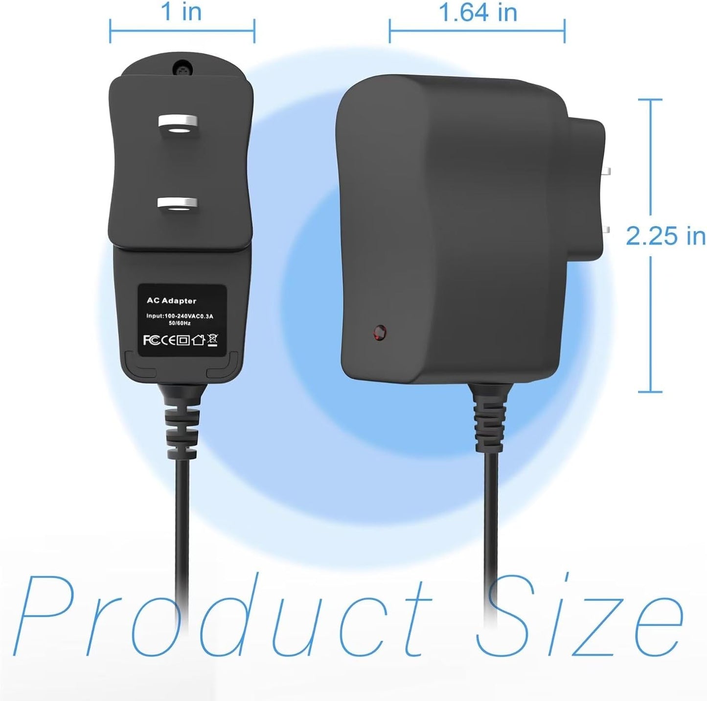 SLLEA MP610 MP620-4G MP705 MP707 MP715 MP3 AC Adapter for Coby Video Player Power Supply Cord Wall Home Charger Mains