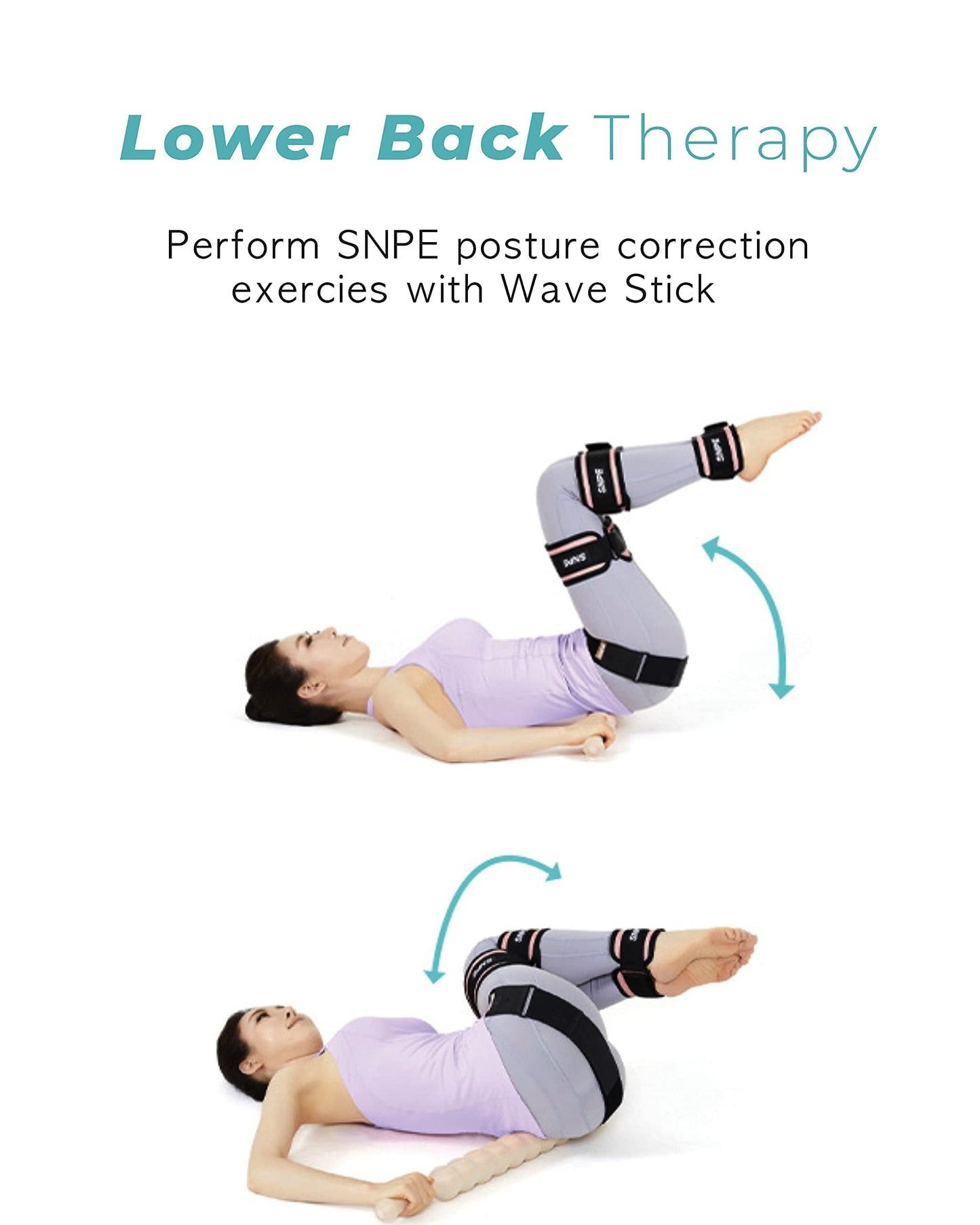 SNPE Cypress Wood Stick WaveGrip 8 - The Perfect Tool for targeted Massage Convenient Grip for Effortless use Relieve Tension in Your Neck, Shoulders, and Back with Added Benefit of Portability
