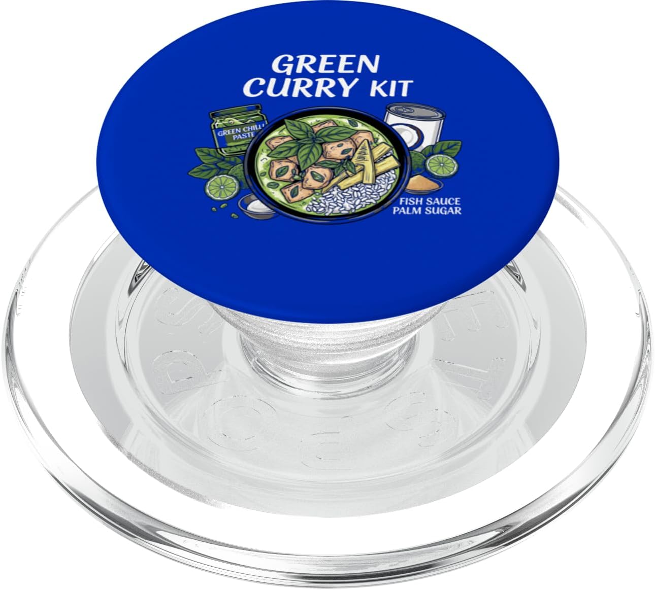 Cultural Food Kits for Asian Food Cultures T-Shirt Green Curry Kit Food Thai Meal Ingredients PopSockets PopGrip