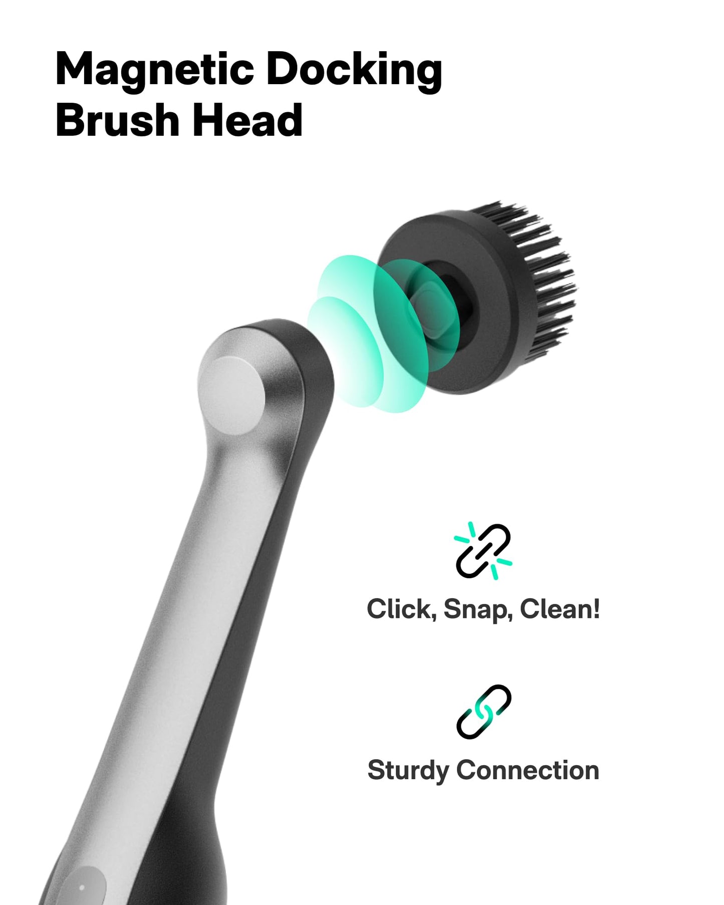 HOTO 16 PCS Replacement Brush Heads for Wand™ Grout Brush, Suitable Electric Scrubber Only, Cordless Spin Scrubber Accessories for Tiles, Grout, Corners, Crevices