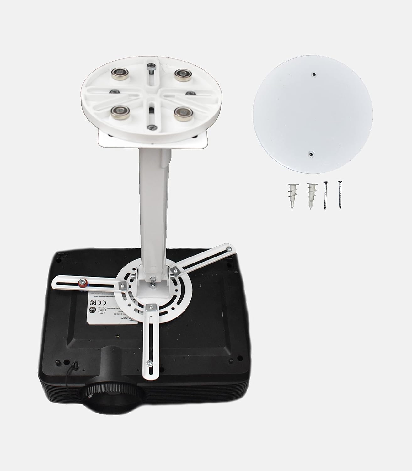 Quick Mount Quick Magnetic Projector Mount, Compatible with Most Ceiling Wall Projector mounts (YiePhiot, WALI, VIVO