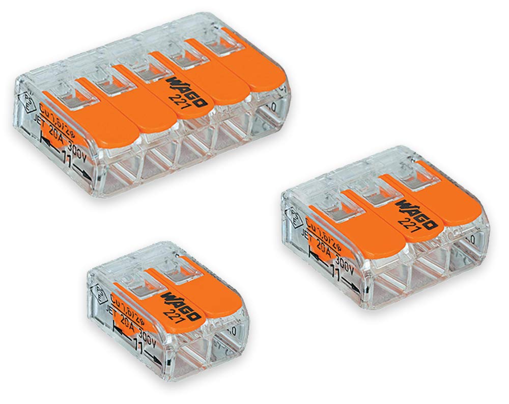 WAGO 221 Lever-Nuts 175pc Wire Connector Assortment Pack