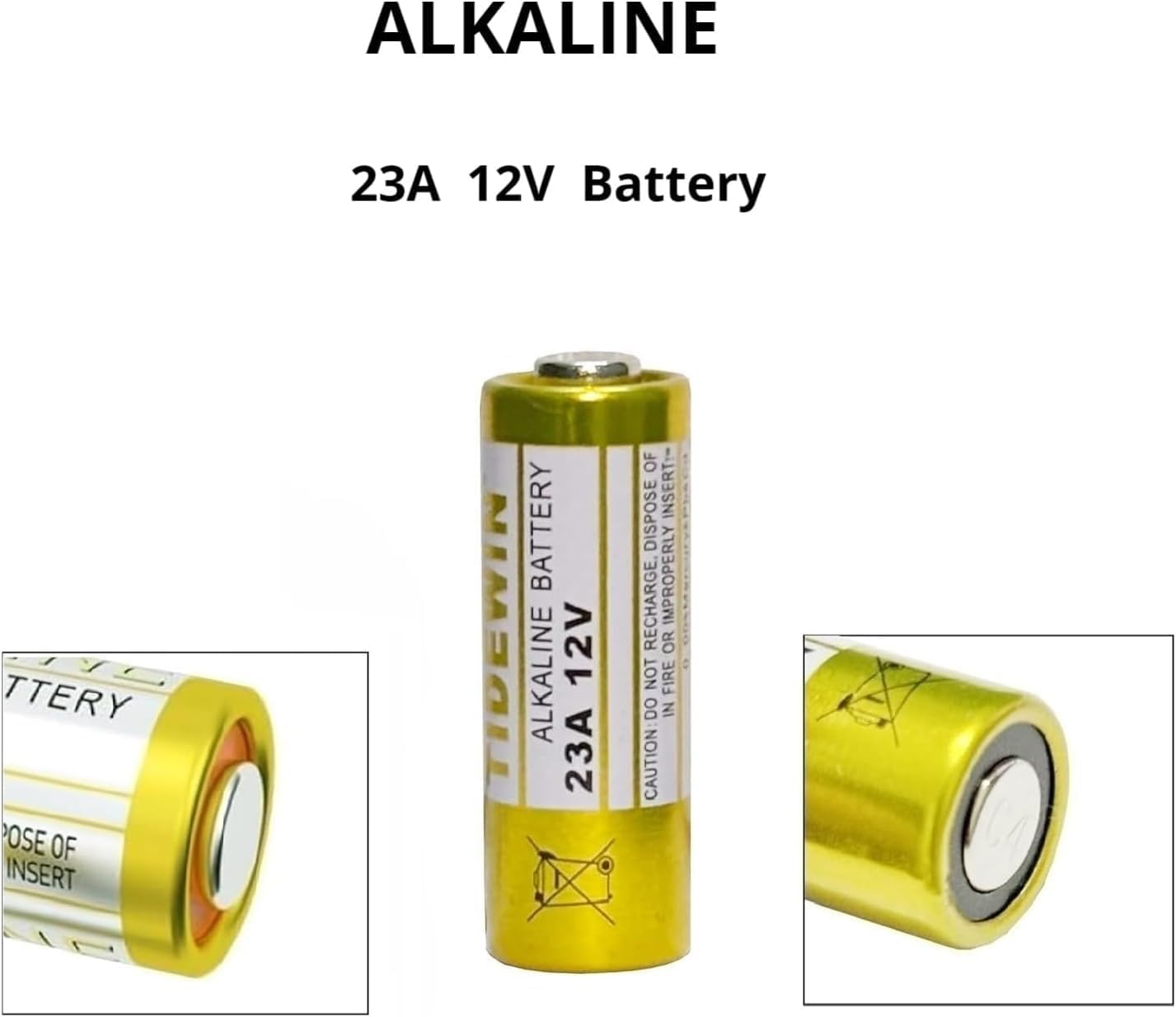 Generic 23A 12V 12 5 Pack,A23 Batteries for Doorbell and Remote Control, V Battery Battery- Long Lasting