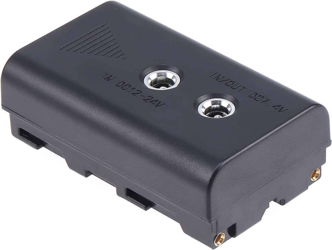 FocusFoto Dummy NP-F960/750/770/970 Power Adapter NP-F Battery DC Coupler Replacement of with a DC Input and a DC