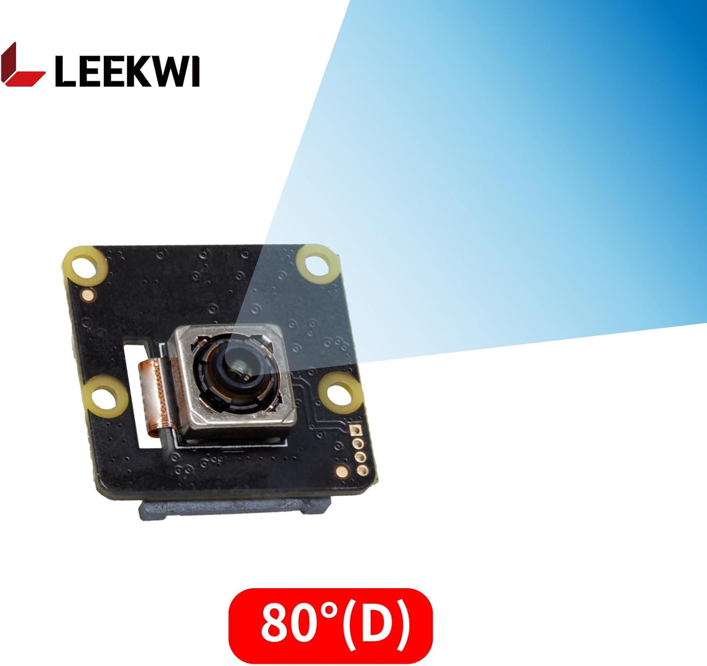 LEEKWI IMX519 5, 4, 2W, 16MP Autofocus Raspberry Pi Camera for Pi Zero PDAF&CDAF High Resolution Camera Module