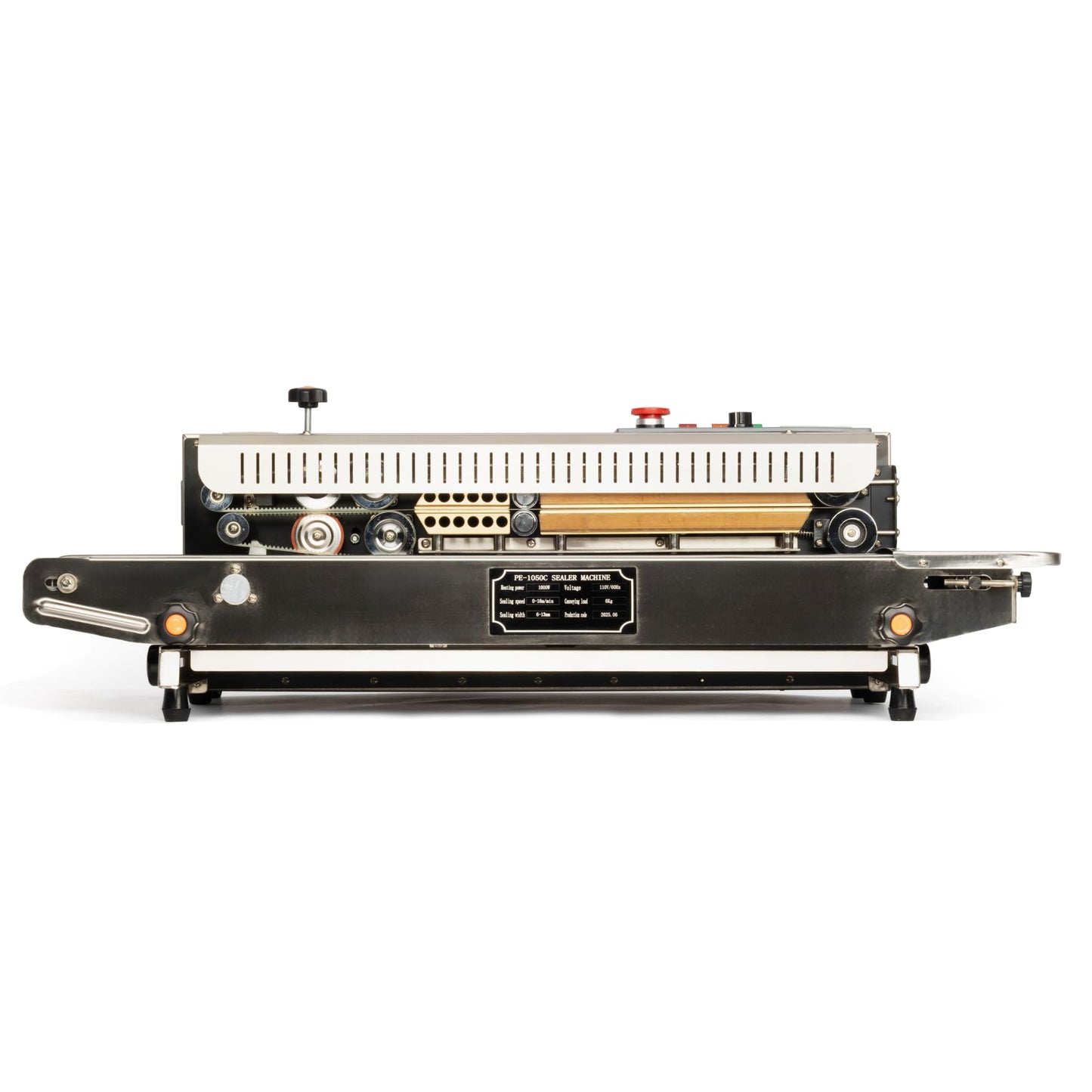 U.S. Solid Continuous Bag Band Sealer for Thick Bags Sealing Machine, Automatic Horizontal Band Sealer with Digital Temperature Control for PVC Bags Films Stamp Coding 110V/60HZ