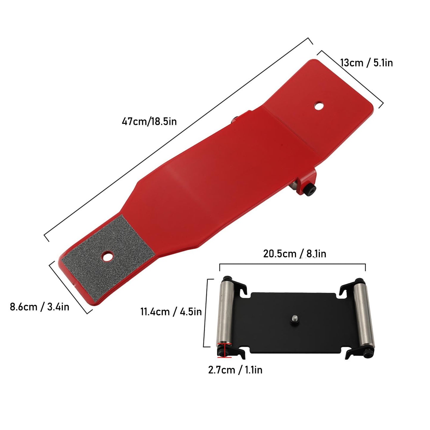 ciciglow Heavy Duty Tire Jack Tool, Portable Tire Lifter with Roller Plate for Cars SUVs Trucks Motorcycles ATVs UTVs Easy Alignment Rotation