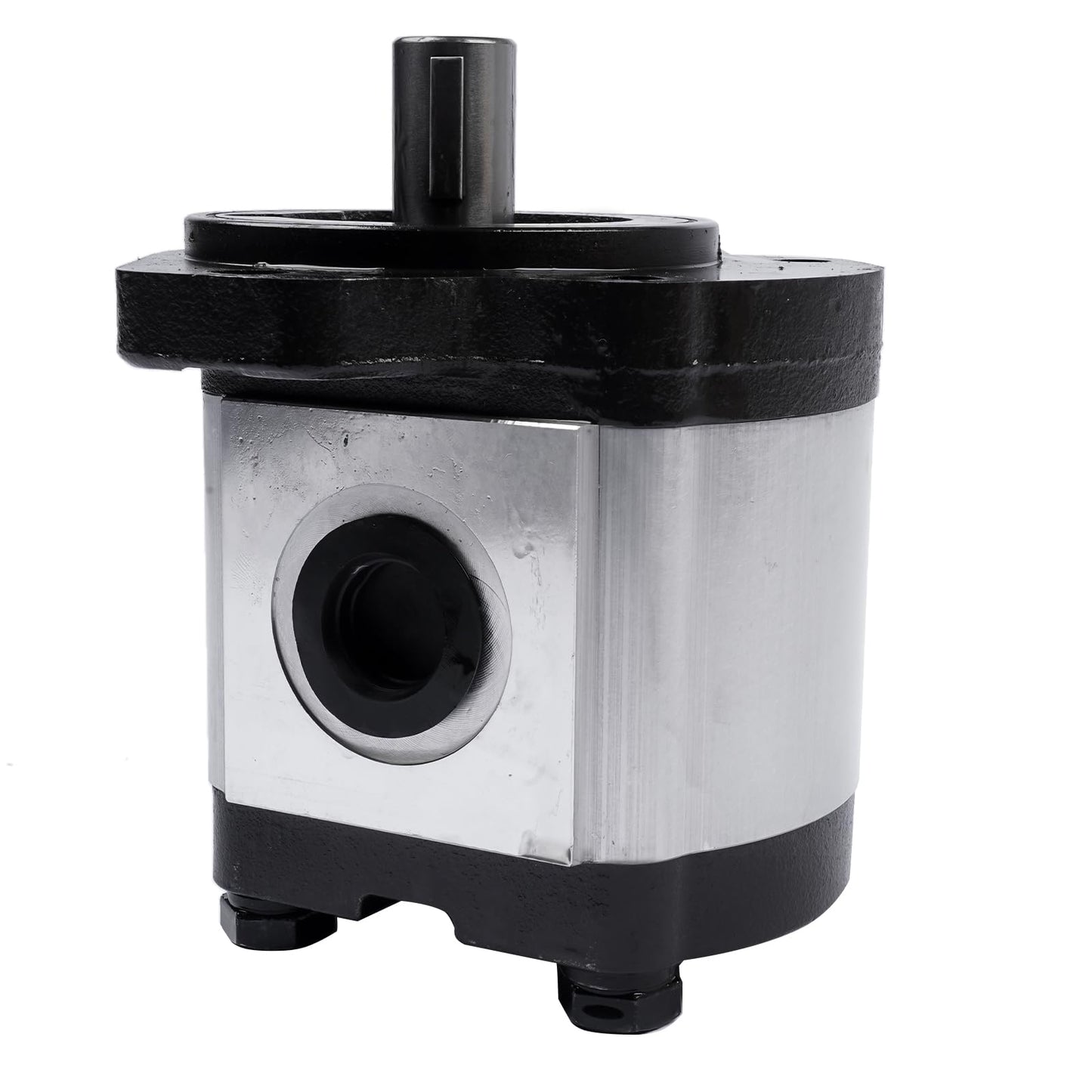 Flynsu Hydraulic Gear Pump 2-9 GPM 3/4" Keyed Shaft CID 0.61 CW Right SAE A-2 Bolts Cast Iron Flange HGP CI34K-A02-061R