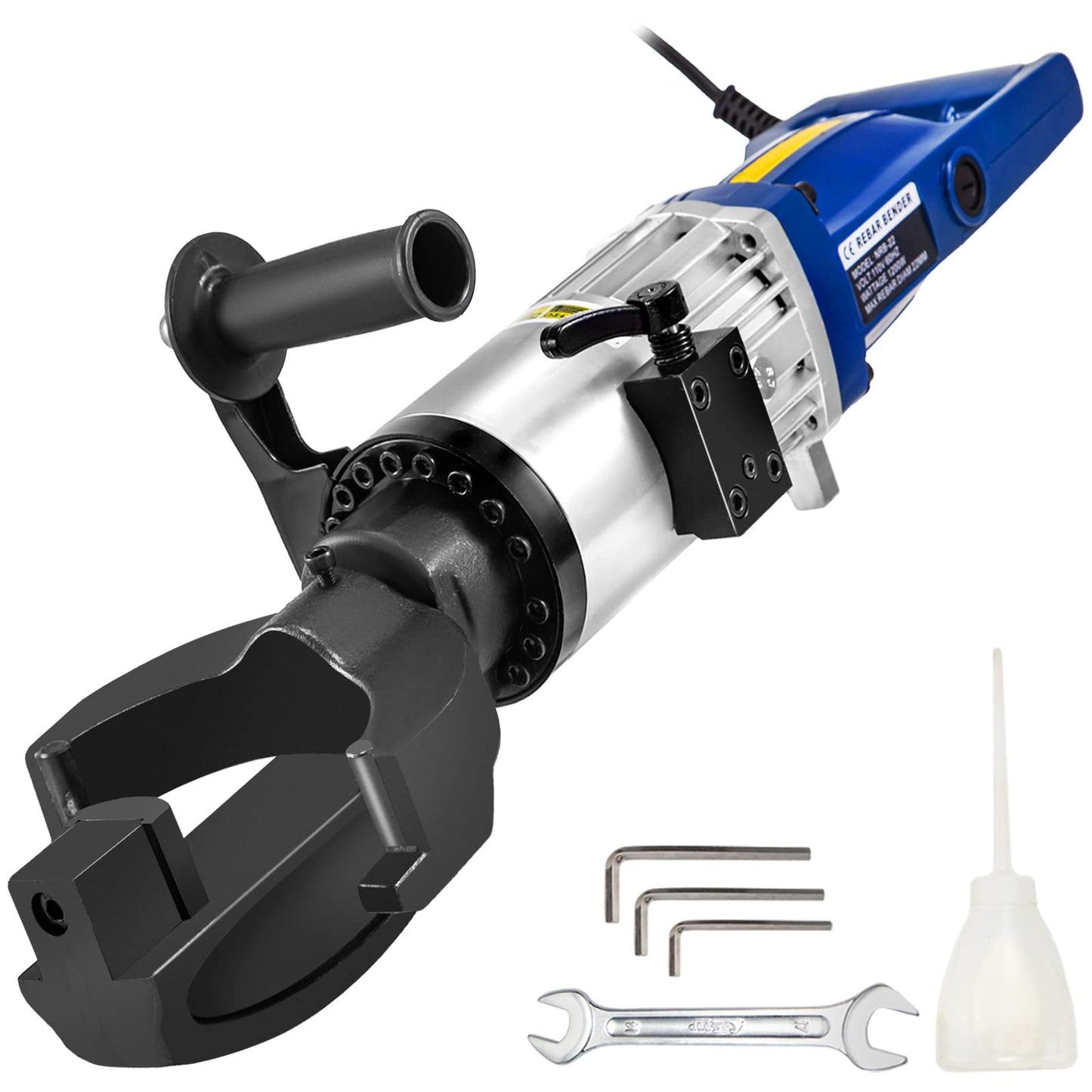 VEVOR Electric Hydraulic Rebar Bender, 1.2KW 0.9inch 22mm Hand Held Rebar Bender 110V Portable Electric Rebar Bender, within 5s