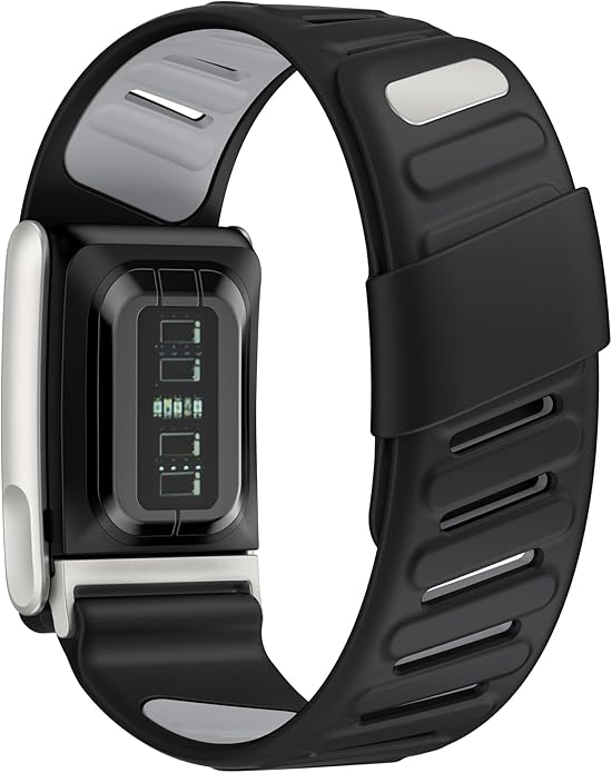 VeveXiao Rugged Comfort Silicone Wristband Compatible with WHOOP 5 | Whoop MG Band, Durable Soft Silicone Sports Loop Replacement Bands for Men Women with Metal Frame Connector
