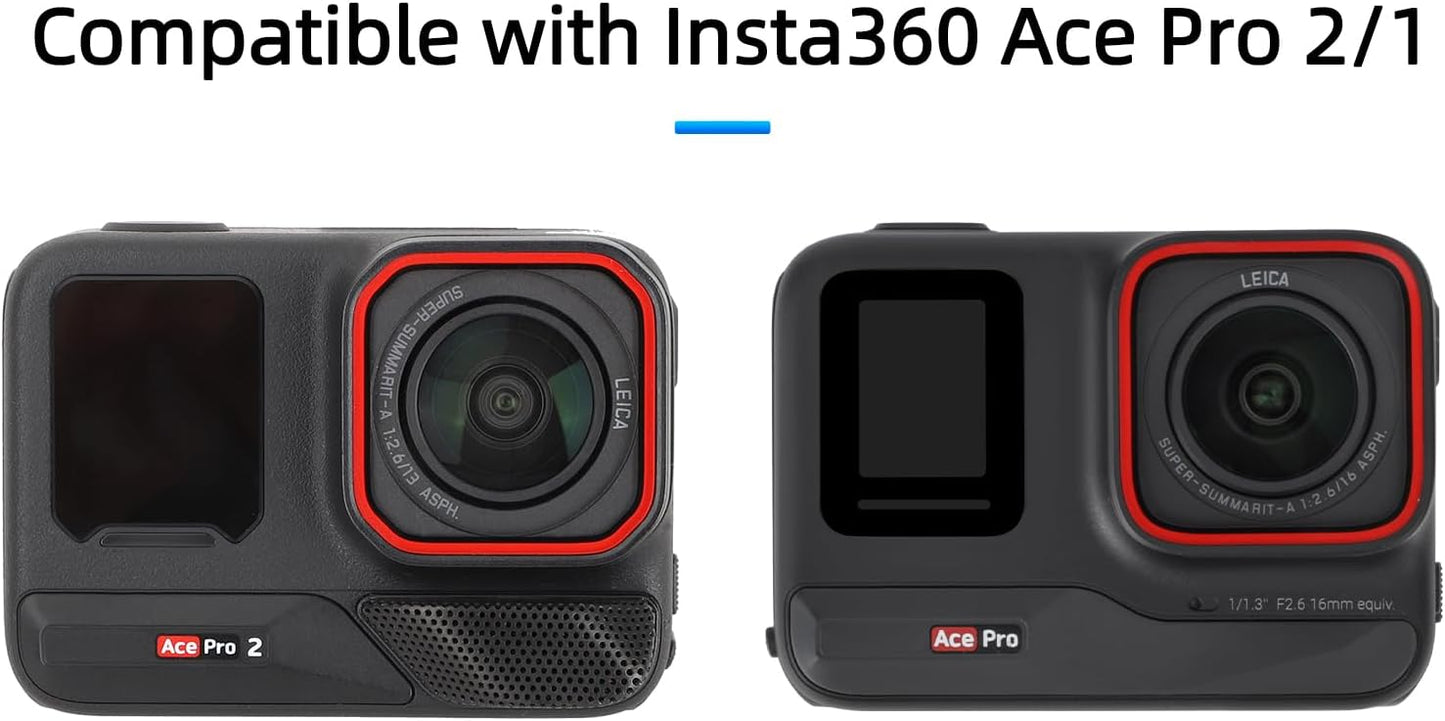 BTG 2PCS Insta360 2/ACE 1 Lens Cap for Ace Pro Pro Accessories Lens Cover Protector