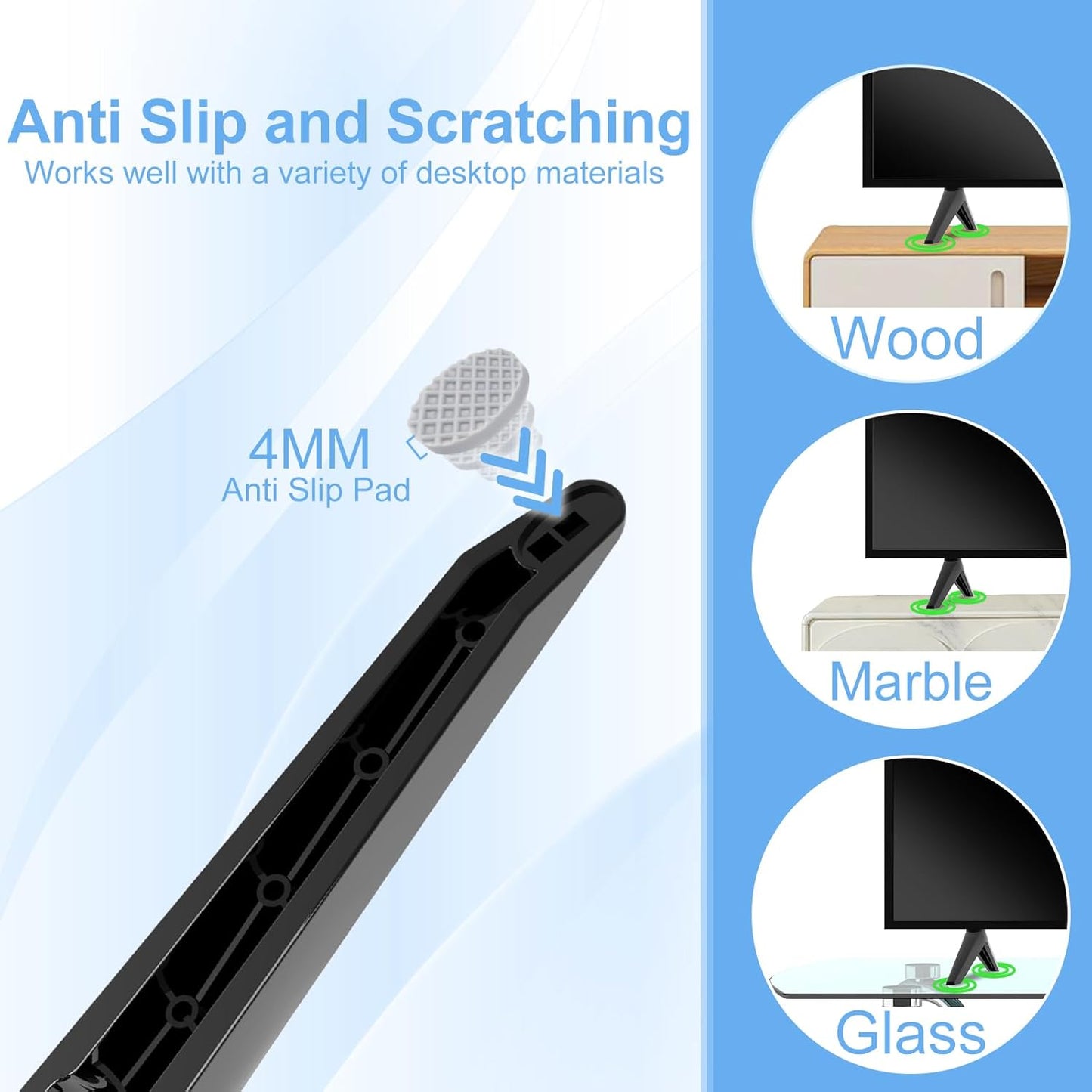 Varghesyla 28" 32" 40" 43" 49" 50" 55" 58" 65" 32S359 32S355 40S355 43S455 50S525 55S435 65S455 TV Legs for TCL Roku TV