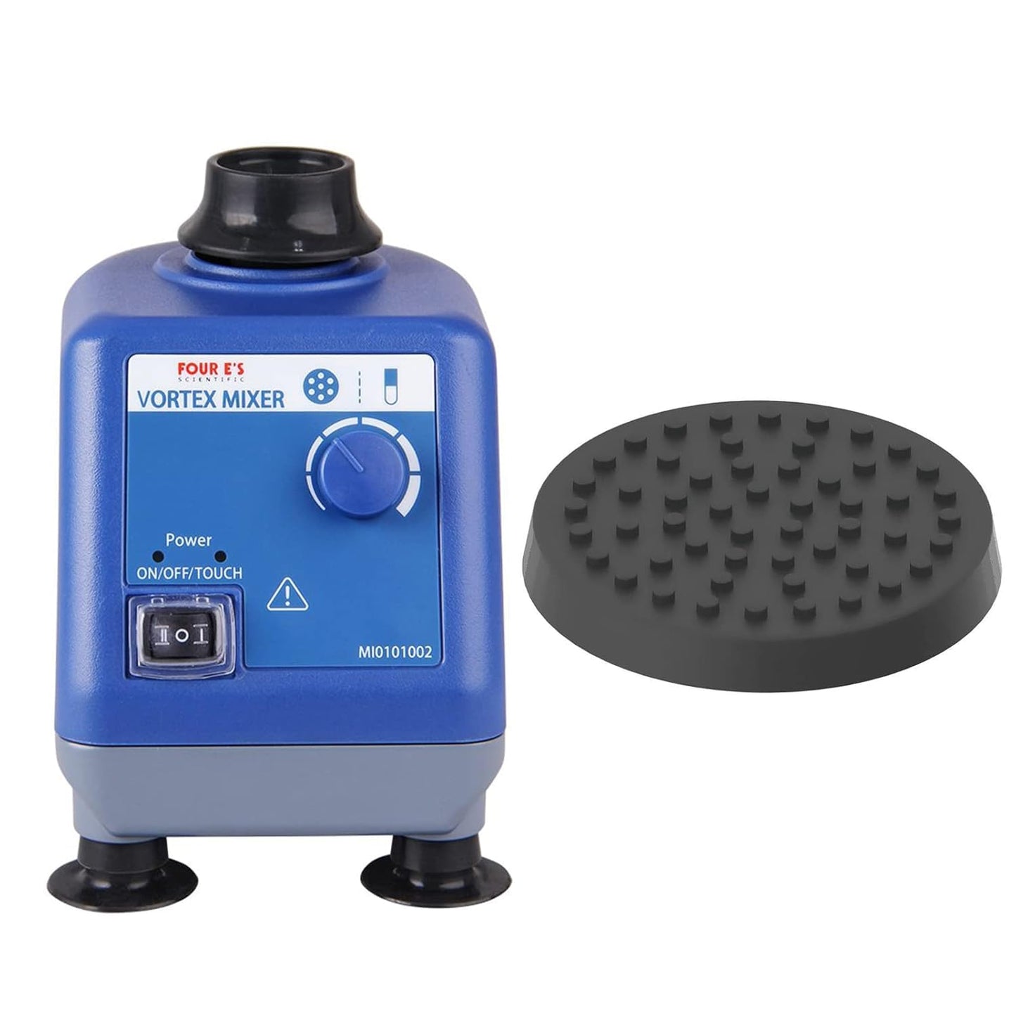 FOUR E'S SCIENTIFIC Laboratory Vortex Mixer with Platform Pad for Test Tubes and Small Vessels