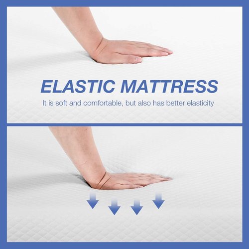 FDW 8-Inch Queen Mattress - Medium Firm Gel Memory Foam | CertiPUR-US Certified | Pressure Relief & Cooling Foam