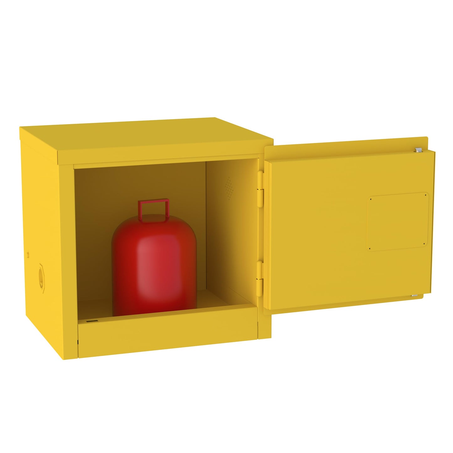 Jamco 6 Gallon Safety Steel Under Counter Metal Storage Cabinet for Flammable Liquids with Manual Closing Doors, Non Forkliftable, 23-Inch x 18-Inch x 22-Inch, Yellow