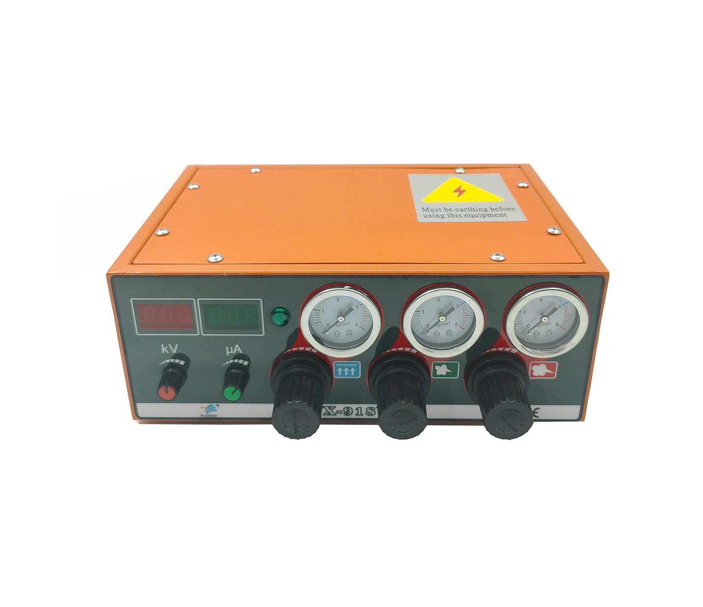 Powder Coating System with Spray Gun, 40W 17L Wall Mount, Electrostatic Powder Coating Machine, WX-918W