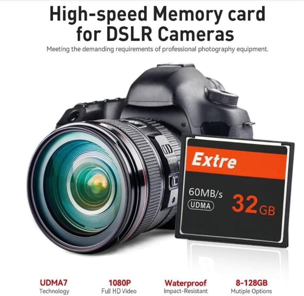LILIWELL 32GB 60 CF Memory Card UDMA Up to MB/s High Speed Camera Cards