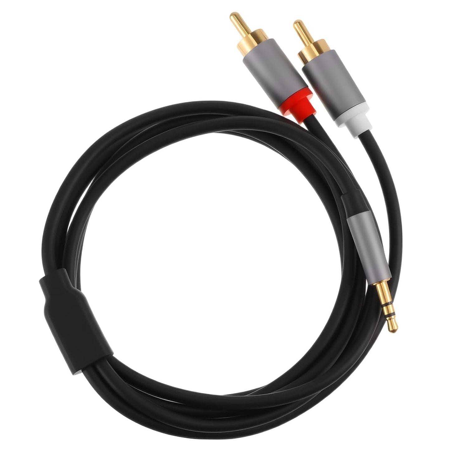 Jxiwfvl 3.5mm 1.5m 3.5mm 1/8 Inch 2RCA MP3 4.9FT RCA to AUX Cable, Y Splitter Cable Male to Male Headphone Jack