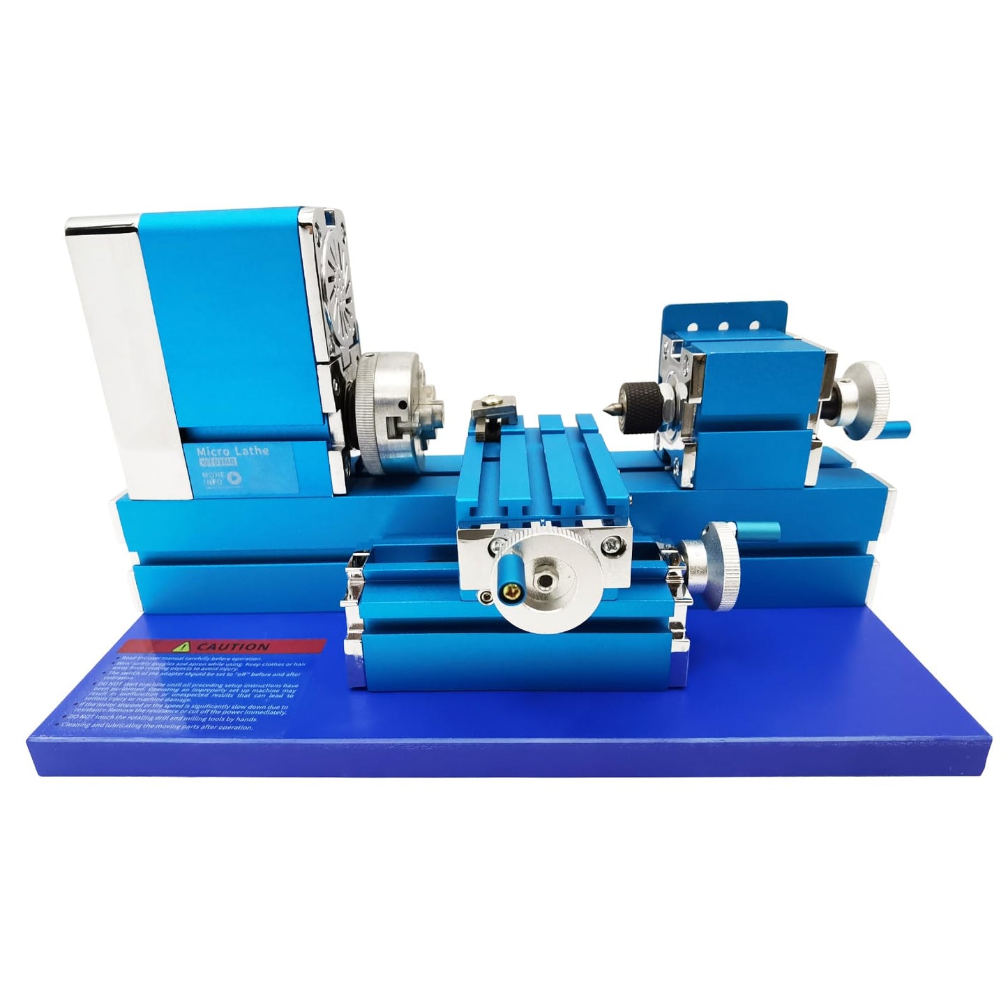INTBUYING All-metal Miniature Lathe 100-240V Didactical Mini Metal Lathe Machine 20000rpm for Teaching Demonstration Woodworking DIY