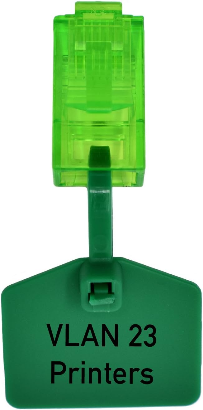 G7 Power RJ45 50-Pack RJ45 Dust Cover and Label Device - Jack Tags Protect and Identify Router and Switch Interfaces