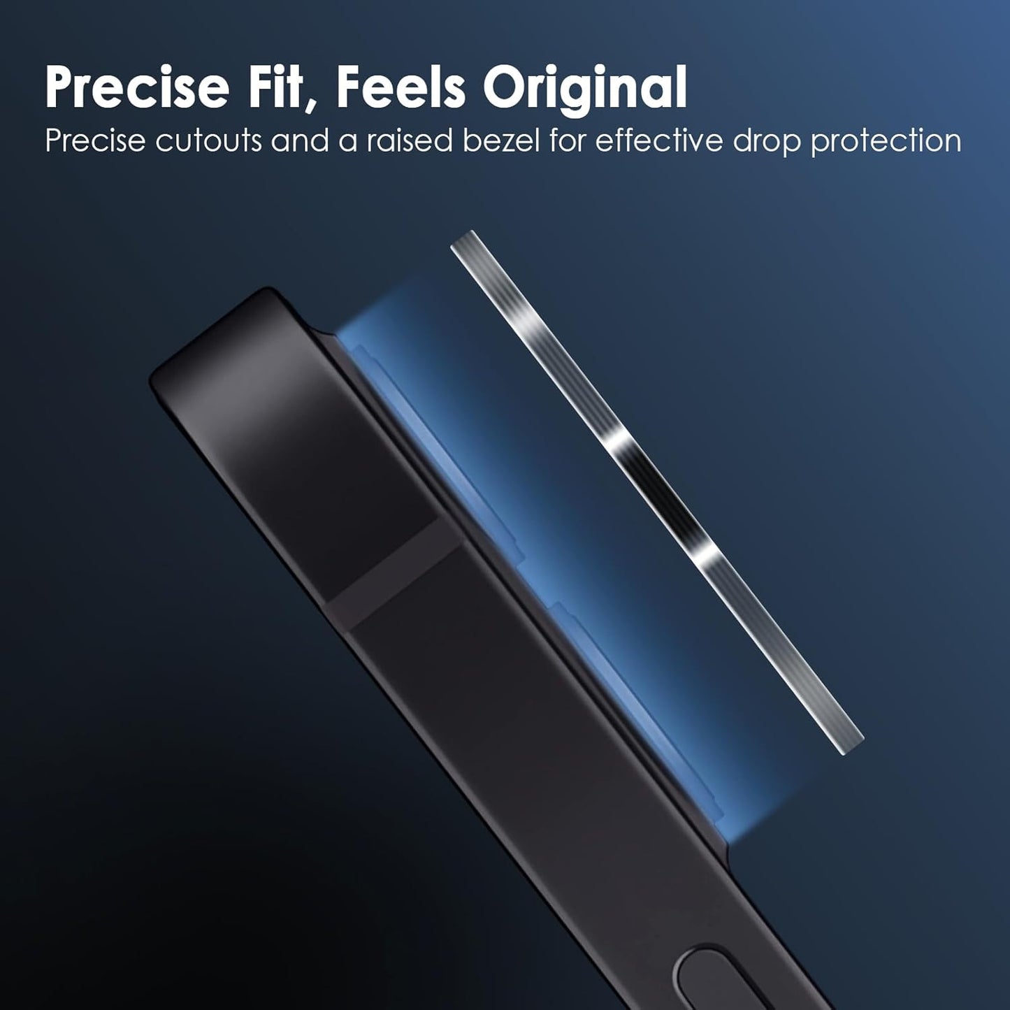 11/12 9H FanTEK Camera Lens Protector for iPhone Mini, Tempered Glass Camera Screen Cover, Ultra HD Clear Acrylic Full