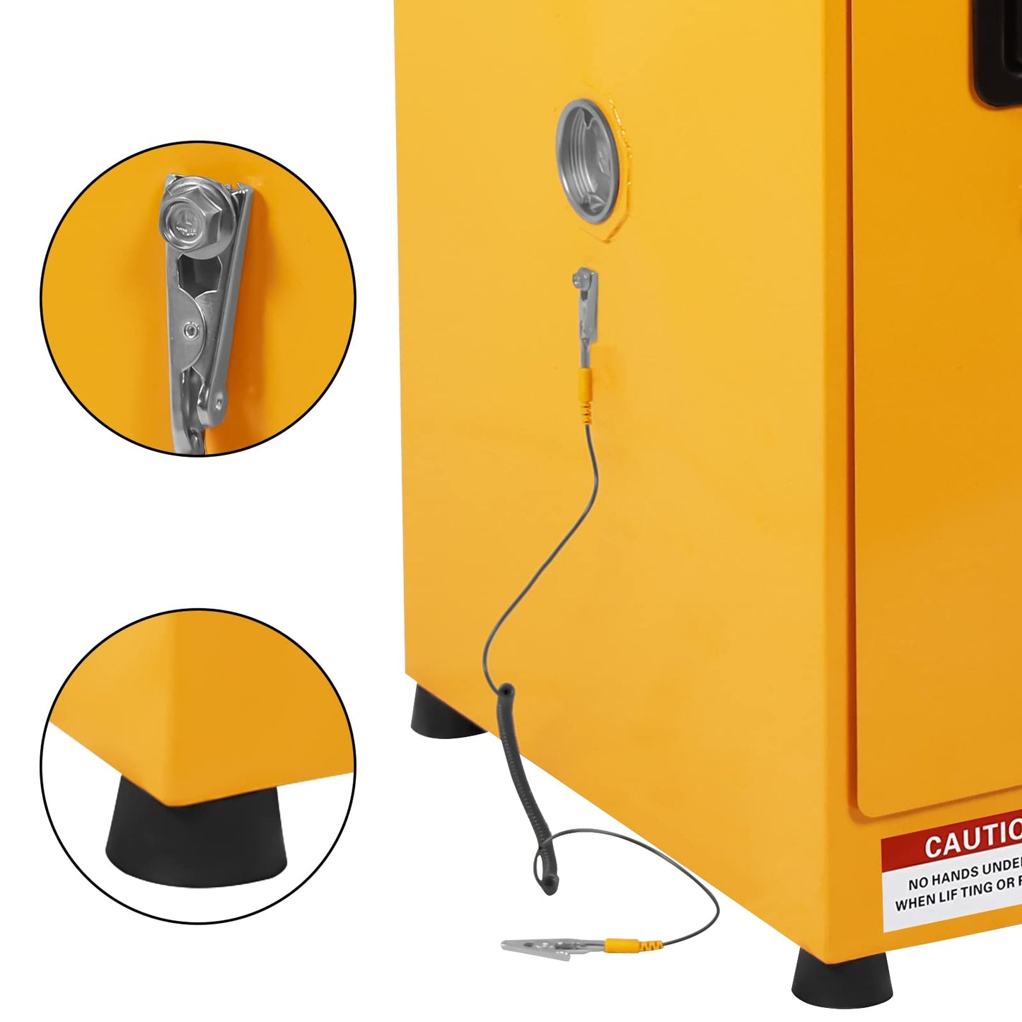 Garvee 17 in x 17 in x 18 in Flammable Cabinet, Hazardous Storage Cabinet Adjustable Shelf Flammable Storage Cabinet