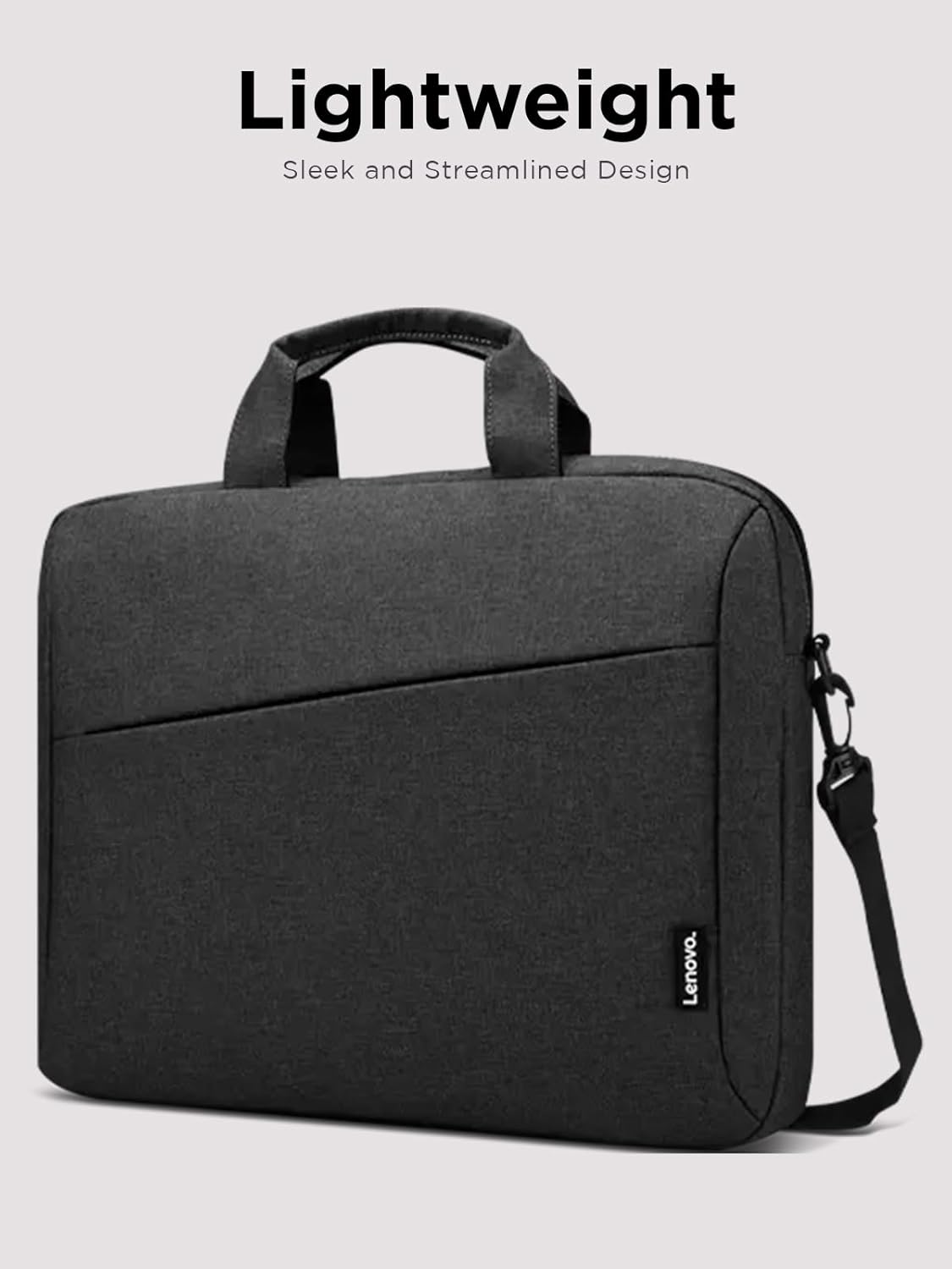 T210, Lenovo Laptop Bag Messenger Shoulder Bag for Laptop or Tablet, Sleek, Durable & Water-Repellent Fabric