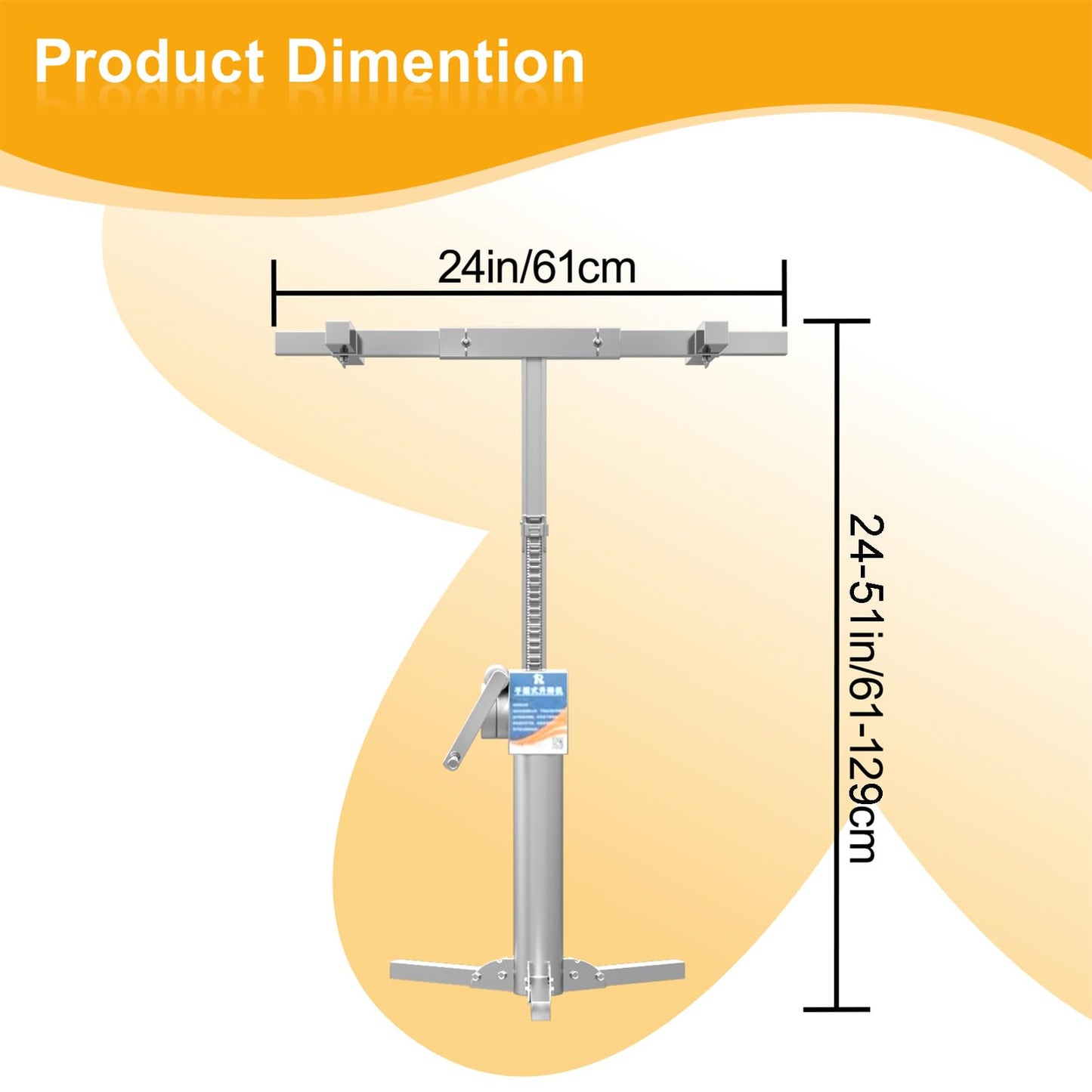Cabinet Lift Jack for Installing Cabinet，Adjustable Third Hand Tool Support System with 440lbs, Multi-Functional Cabinet Jack (51 inch)