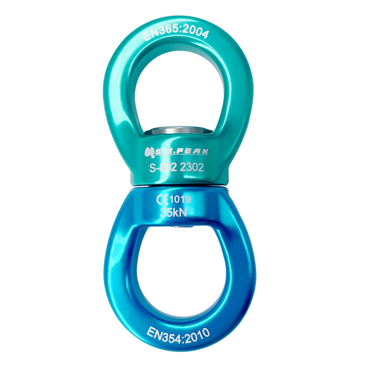 S.E.PEAK 35kN Swing Swivel, CE Certified 360°Rotational Device, Silent Hanging Accessory for Tree Swing, Aerial Dance