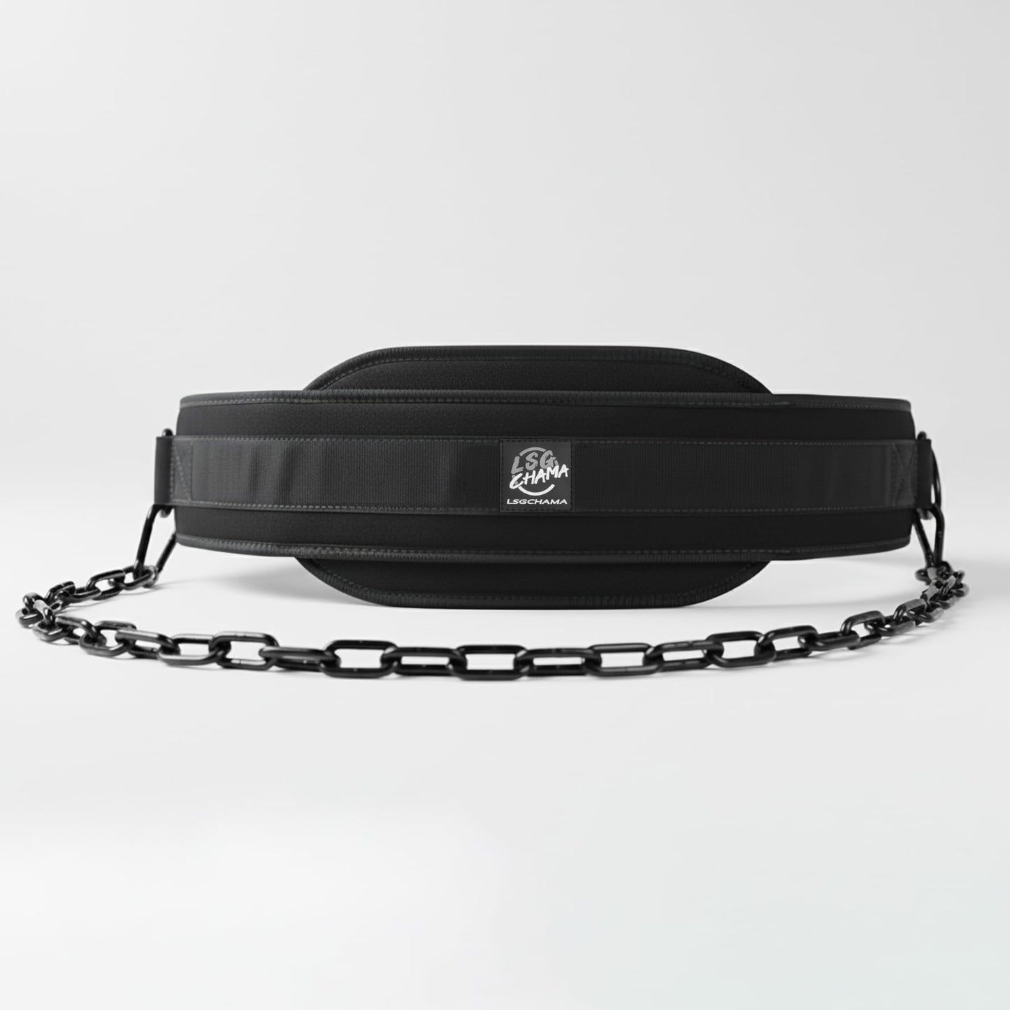Dip Belt with Chain for Weightlifting, Neoprene Waist Belt for Gym Workout,Pull Ups, Training, Fitness Exercise, Men, Women