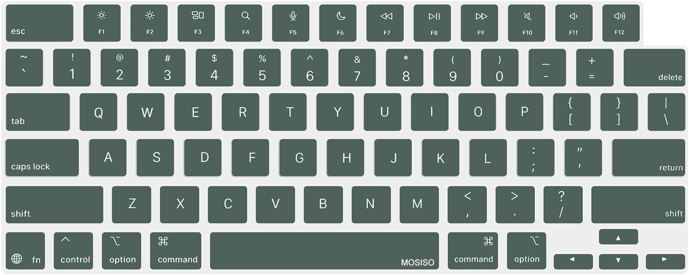 MOSISO 13.6 inch 2025 M4 A3240/Air 15 inch 2025 M4 A3241/Pro 14 inch 2025 M5 A3434, Keyboard Cover Skin Compatible