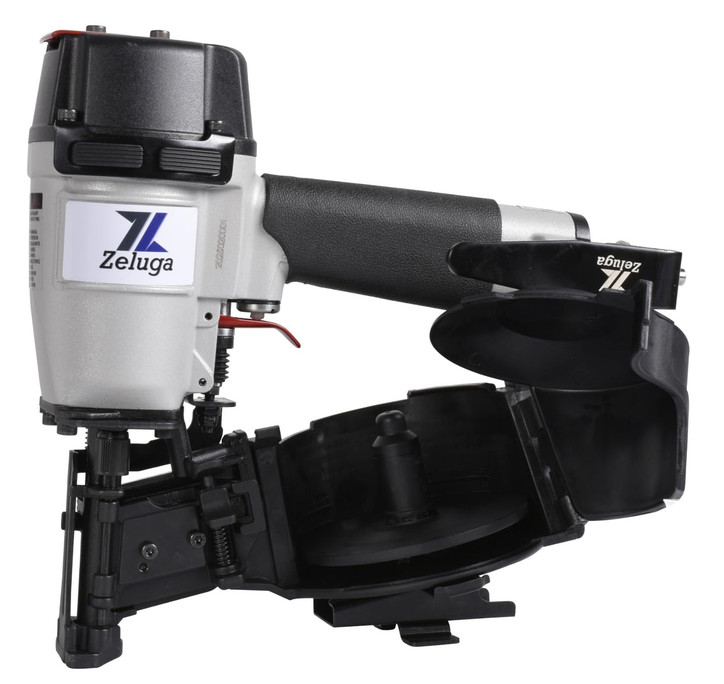 Zeluga 28-145 Pneumatic 15 Degree Coil Roofing Nailer with 120 PCS Load Capacity Coil Nailer Kit with Eye Protection and Repair Kit