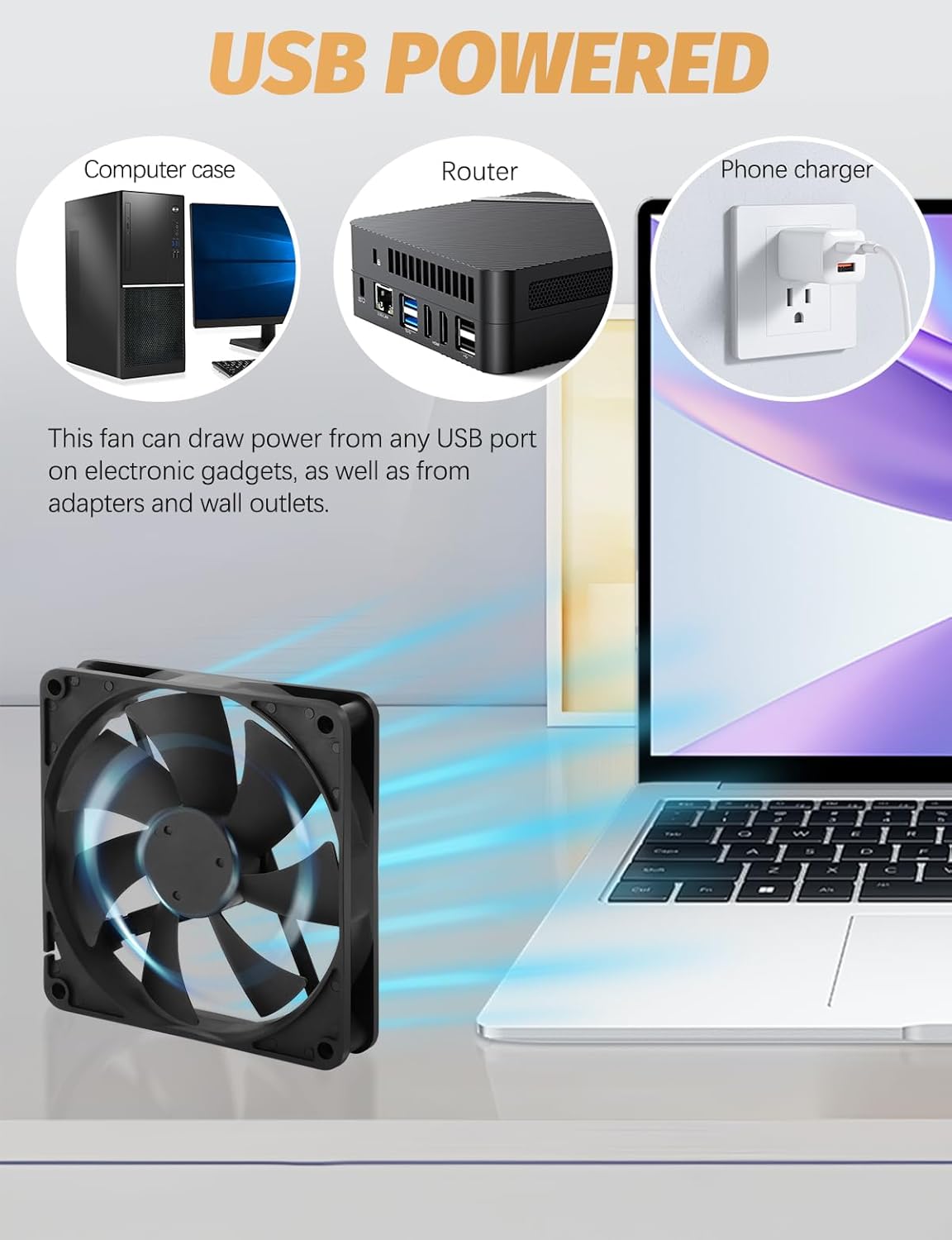 140mm 25mm 3 5v x USB Computer Fan with Speed Degree PC Cooling Fan for DVR Receiver PlayStation Xbox AV Cabinet