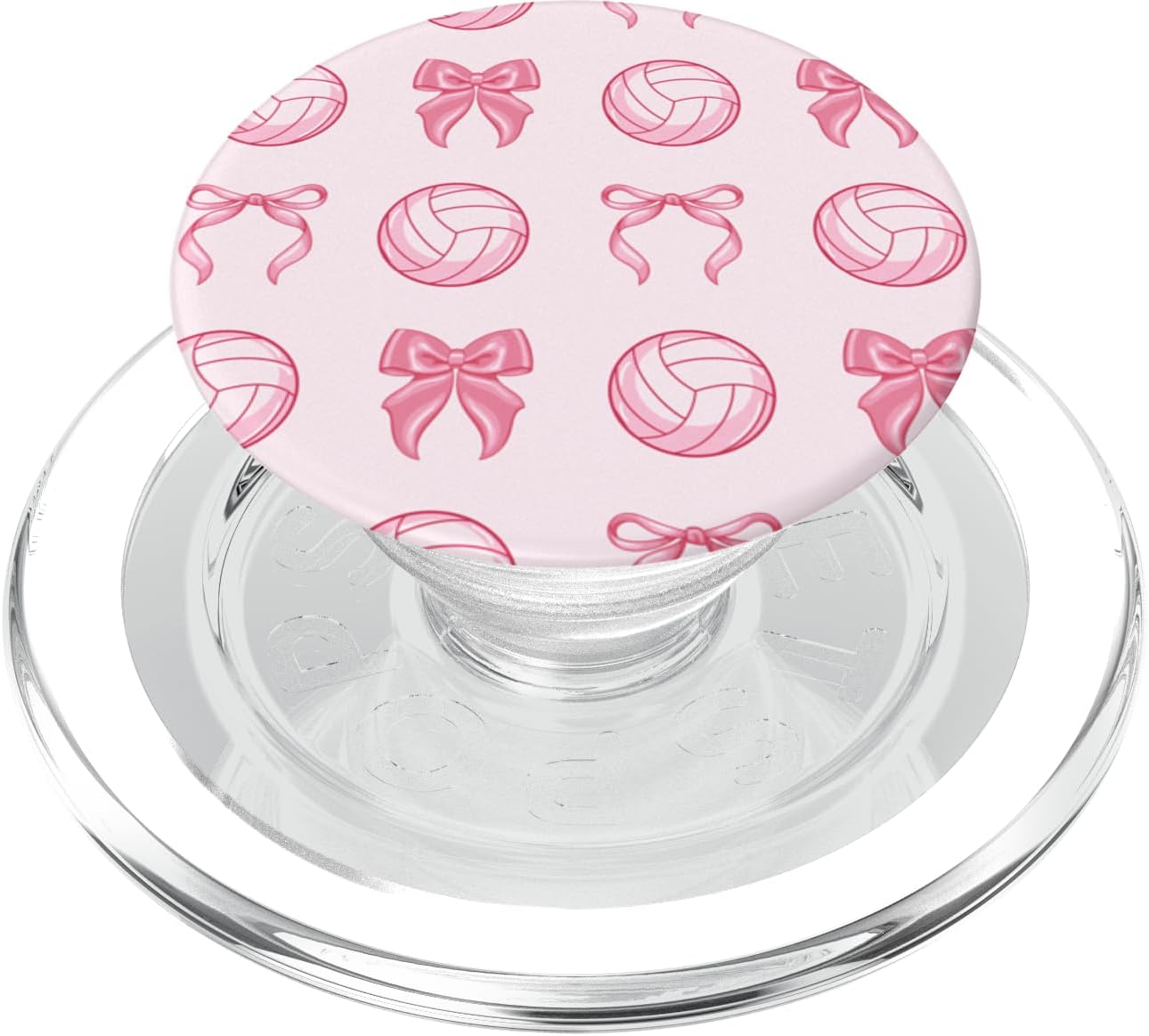Cute Coquette Bow Volleyball Mom Girly Girl Sporty Cute Hot Pink Coquette Bow Volleyball Mom Girly Girl Sporty