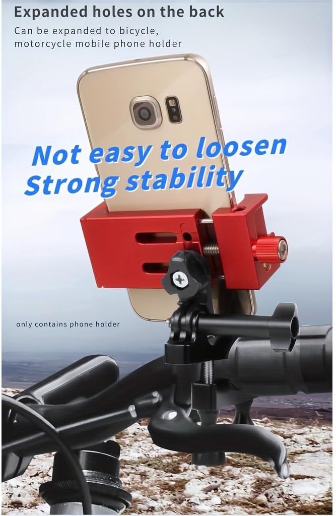 3 1/4" Port,360Rotation Aluminum Metal Phone Tripod Mount with Cold Shoes & Arca Cell Phone Tripod Adapter for Phone