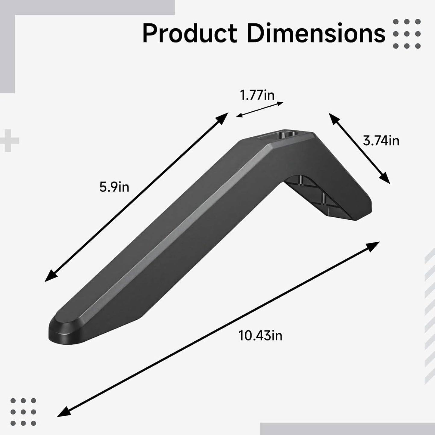 Generic 2 Pcs Universal Tv Stand Legs Compatible with Tv, Replacement Bases Made of Quality Abs