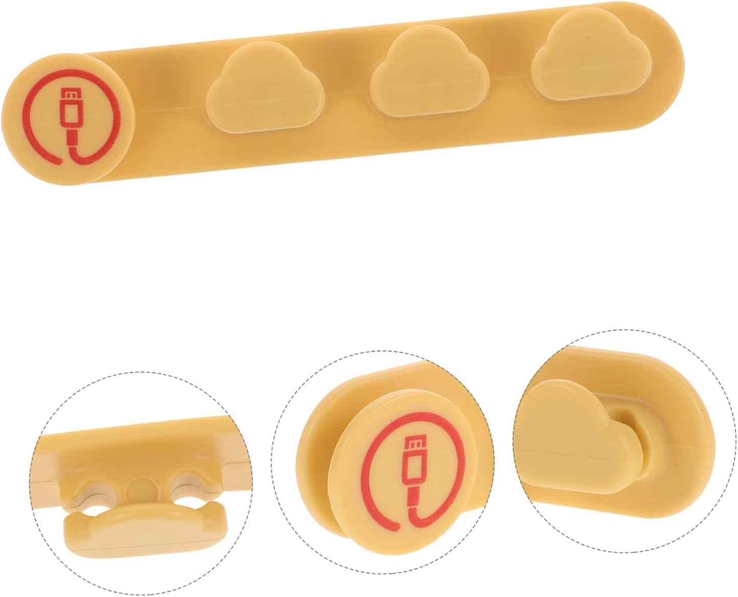 SHOWERORO Desk Cable Management Clip - Multi-Functional TPR Cord Holder