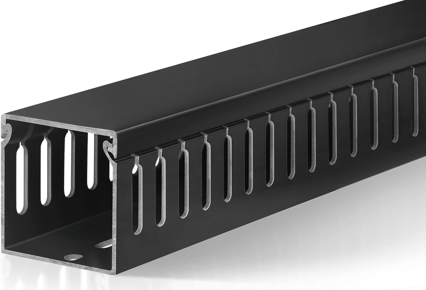 ZhiYo 2x2in Cable Raceway, Server Rack Cable Management Under Desk Cord Organizer, Electrical Safe PVC Cable Hider Open