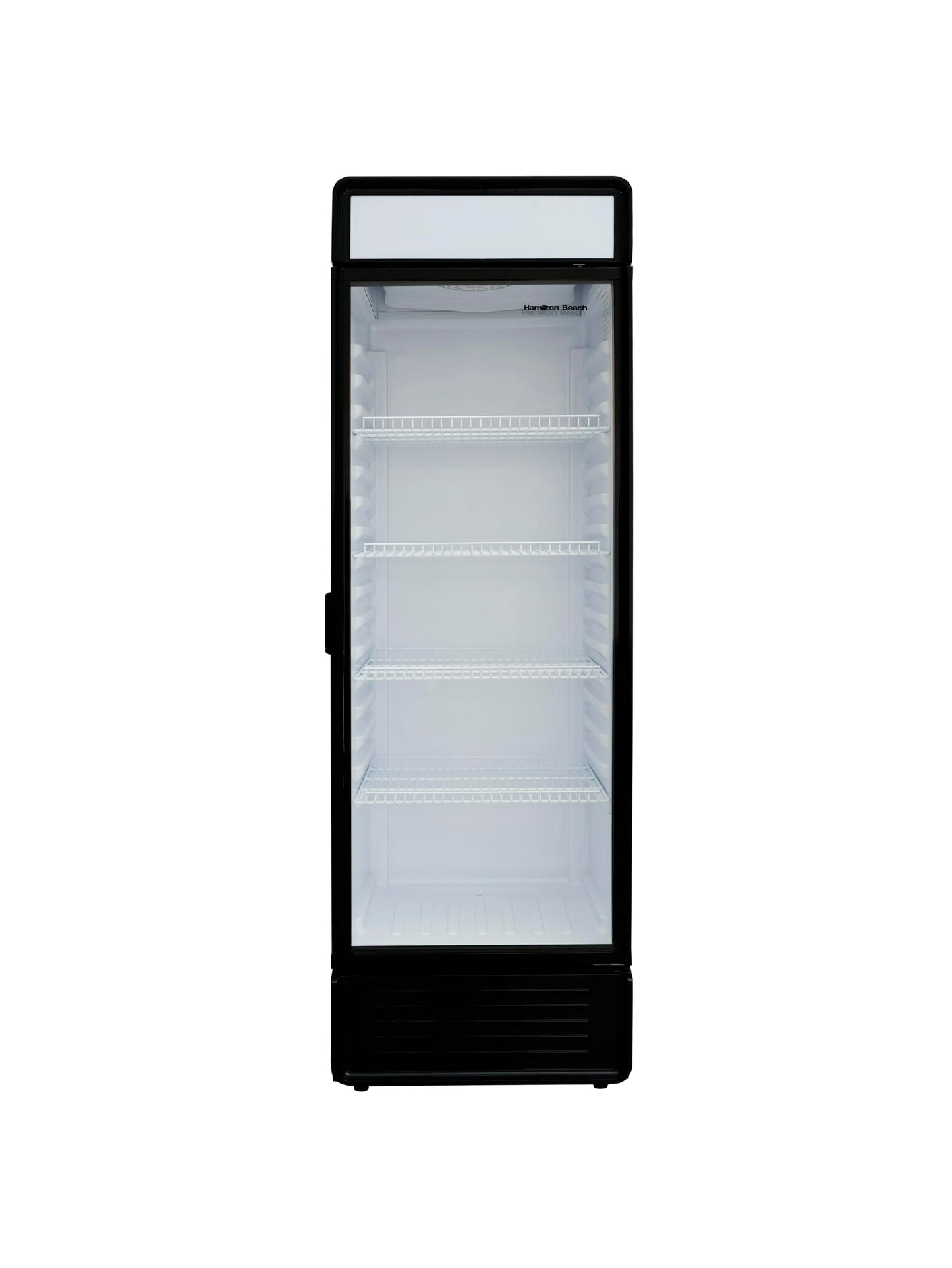 Hamilton Beach, 13.3 Cu. Ft. Commercial Glass Door Display Merchandiser Refrigerator Cooler, ETL, Black