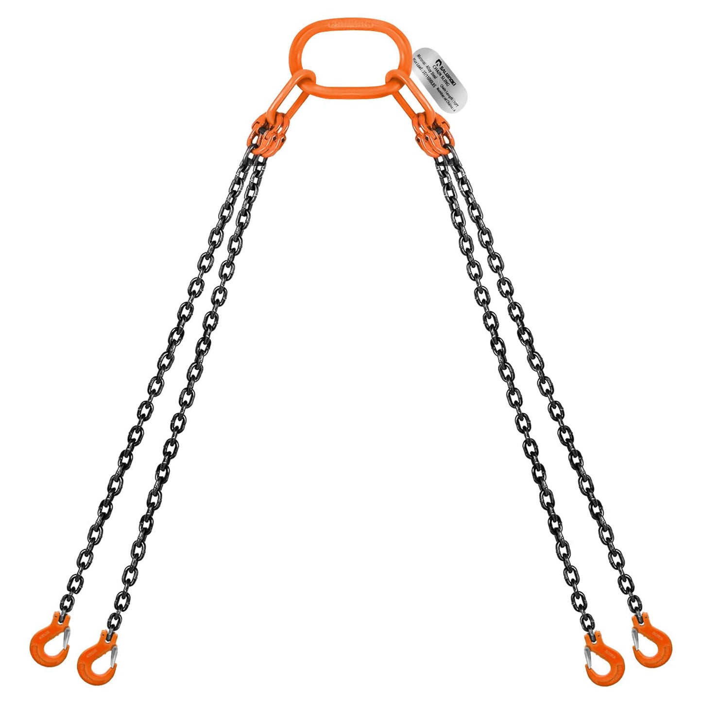 SALUINOKI Lift Chain Sling 10Ft 4 Way x 5/16 inch 11000lbs 5 Ton for Chains Lifting