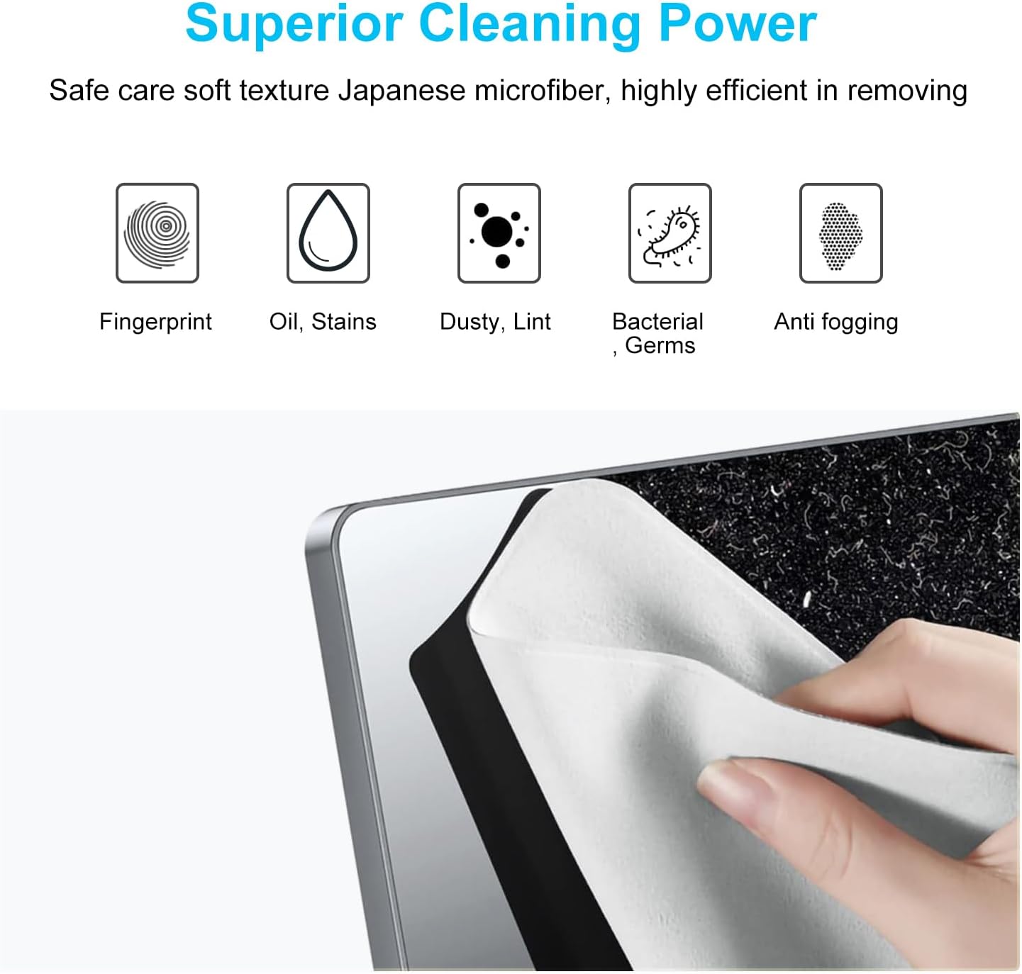 2 Pack 13" 14" 13 inch 14 inch Microfiber Cleaning Cloth for MacBook Neo &MacBook Pro & MacBook Air Screen Keyboard
