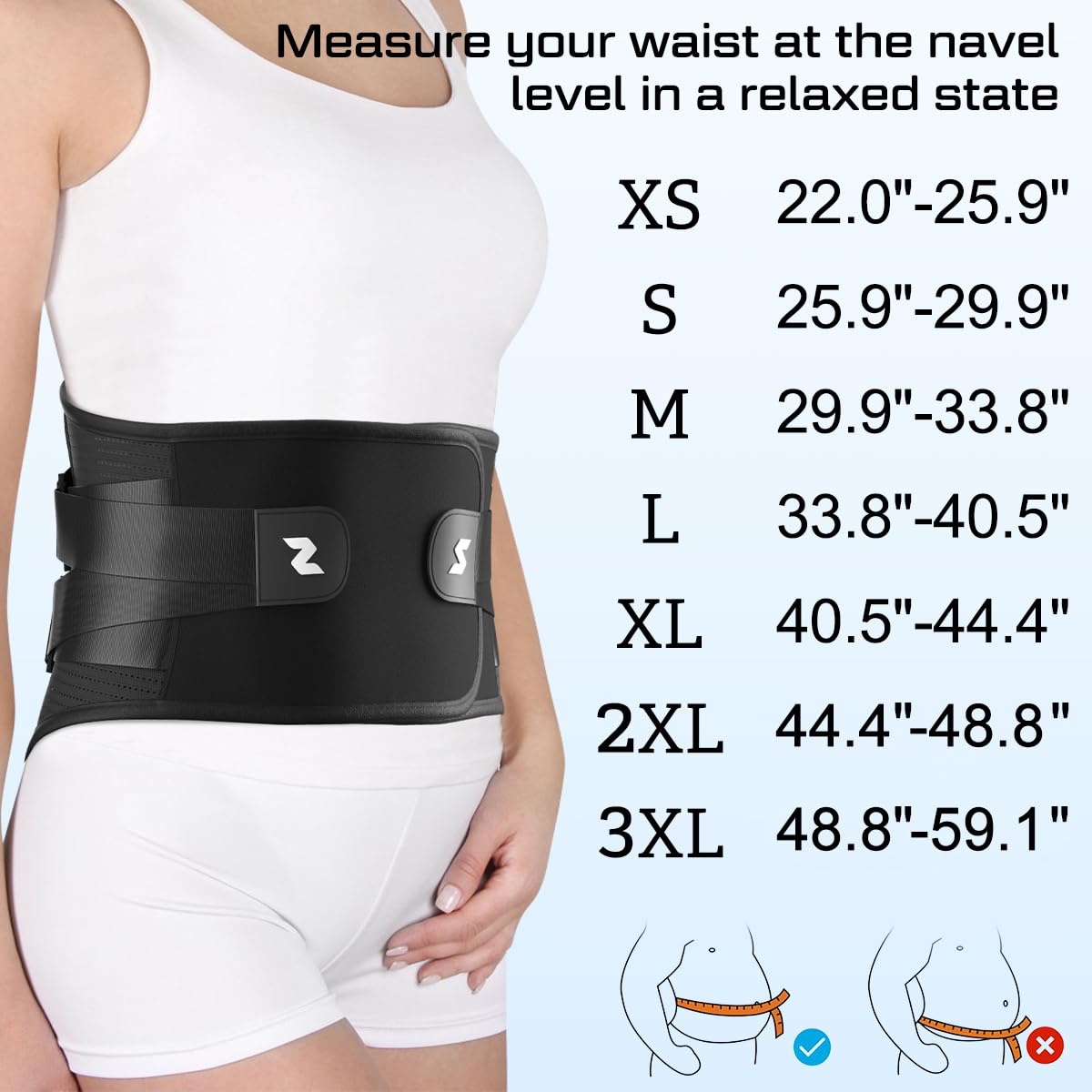 NEENCA Back Brace for Lower Back Pain Relief with Bionic Support System, Lumbar Support Belt for Women&Men with Lumbar Pad, Breathable 3D Knit Fabric for Herniated Disc, Sciatica, Scoliosis... -Black