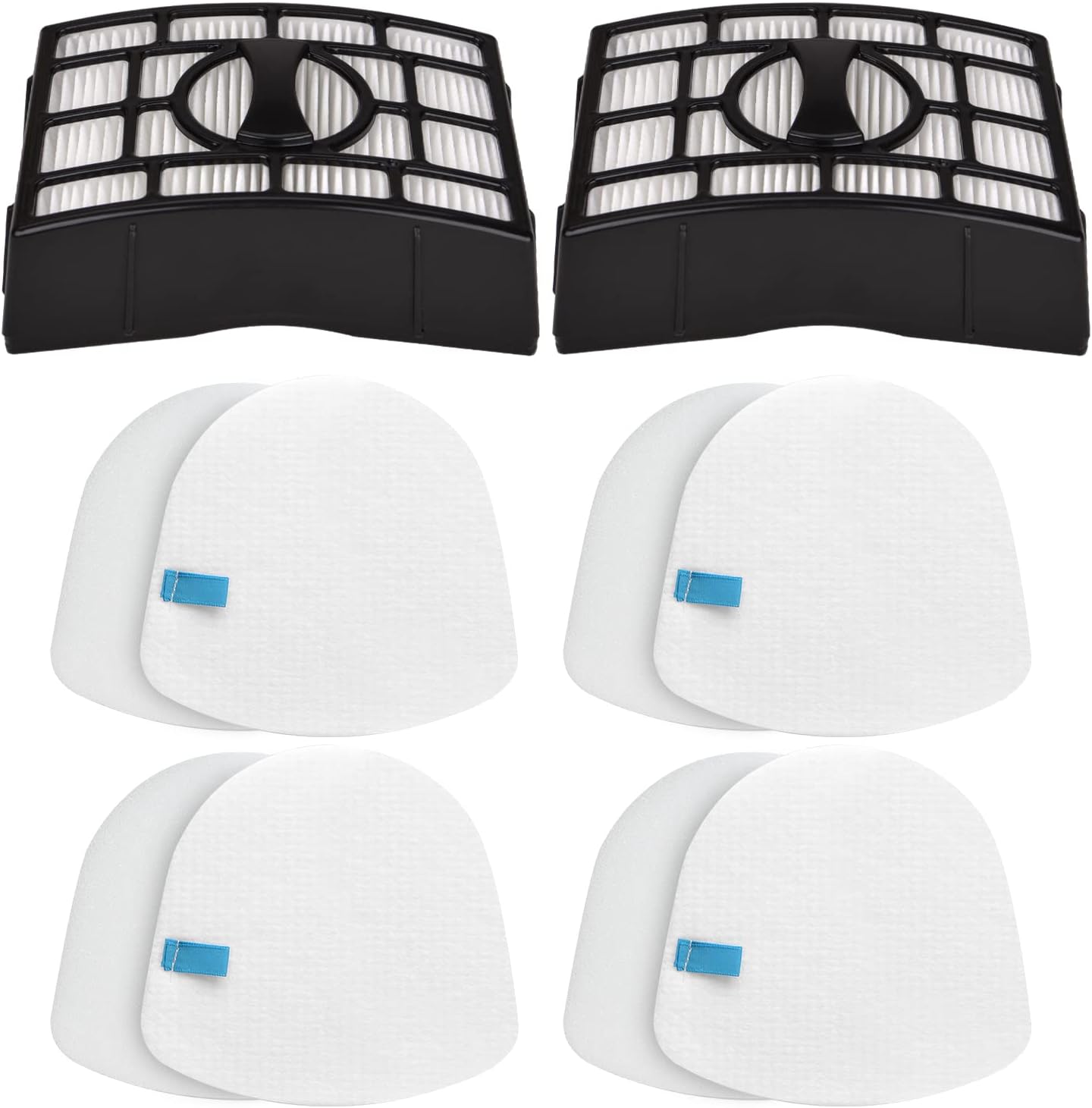 Shark Navigator Replacement Filter Set - Compatible with ZU560, ZU561, ZD201 & More - 4 Foams & 4 Felt Filters