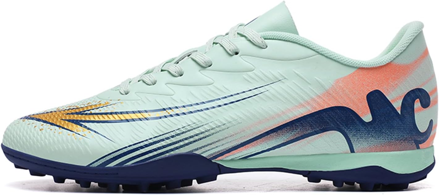 Men's High Top Soccer Shoes FG Long Spikes Adult Football Shoes Lightweight Professional Athletic Training