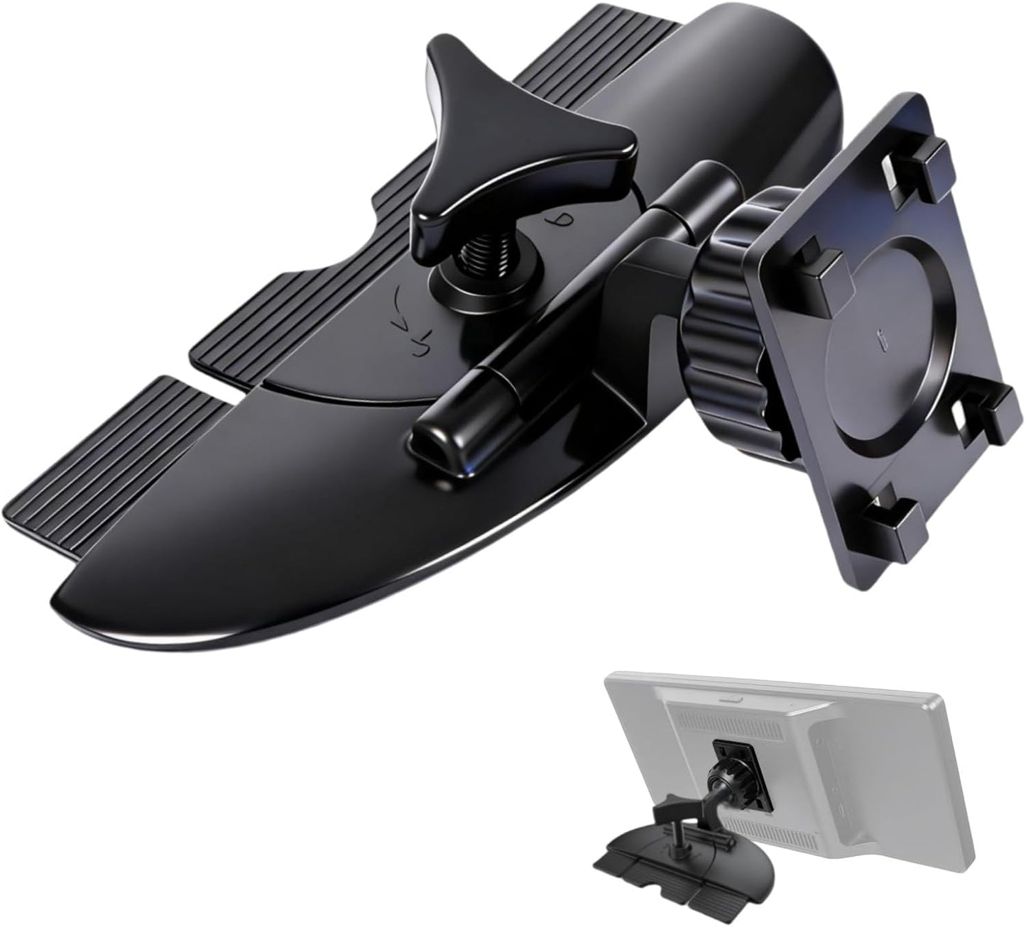 Epronic 17.2mm 7-10.26 inch Portable Car GPS Mount, Ball Adapter CD Slot for Phone Holder, Magnetic Mount, Compatible