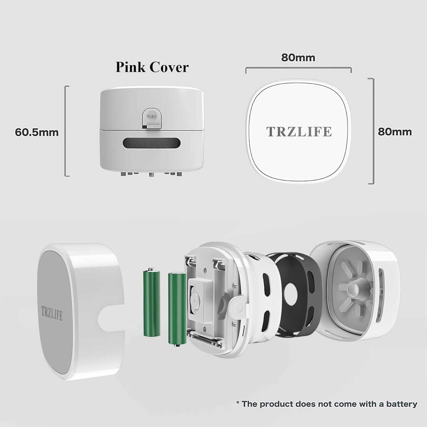 Countertop TRZLIFE USB Rechargeable Mini Desk Vacuum, Cordless Portable Keyboard Desktop Cleaner, Ideal Office